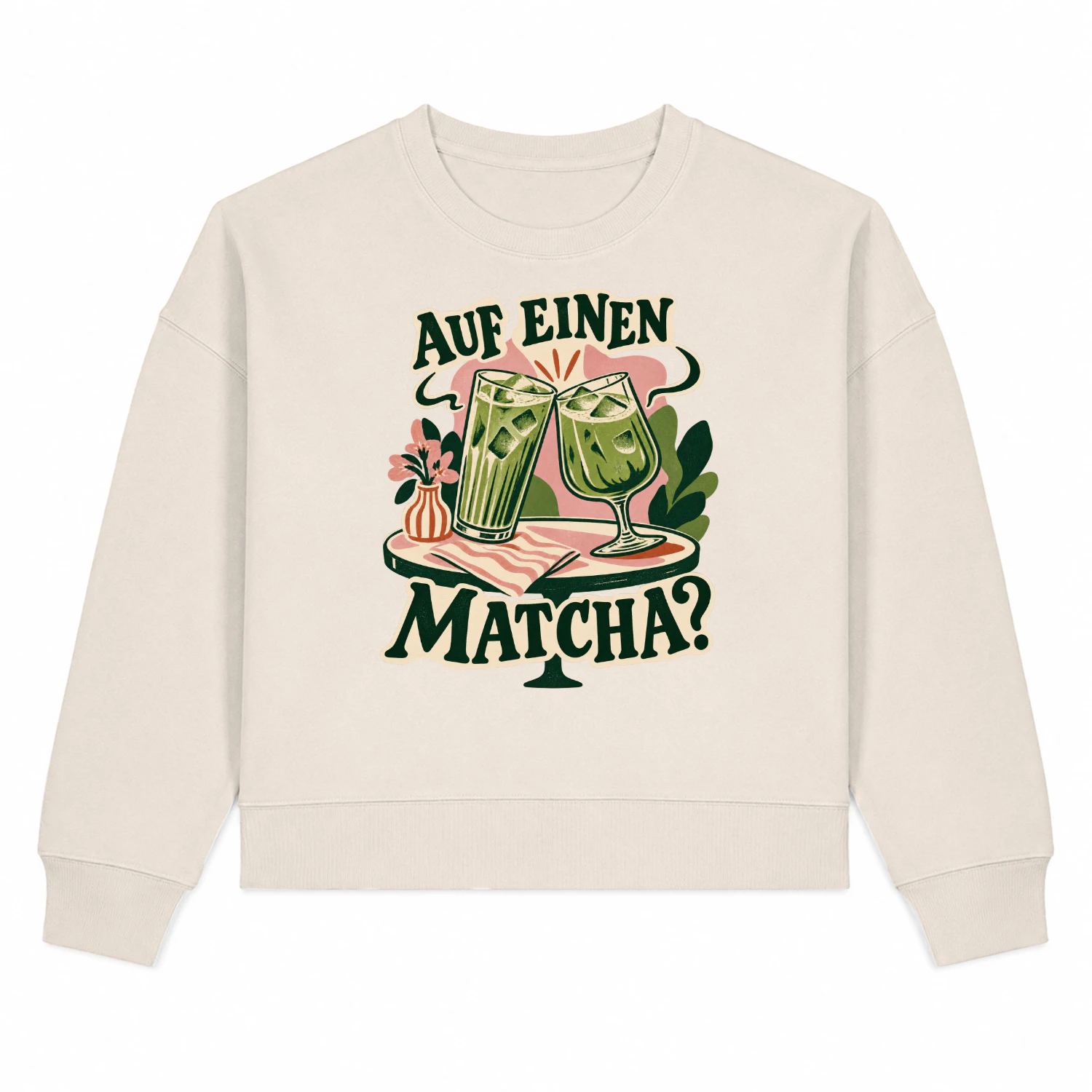 Auf einen Matcha? – Damen-Sweatshirt