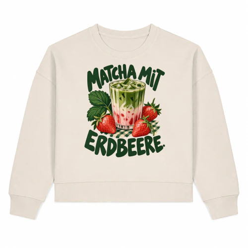 Matcha mit Erdbeere