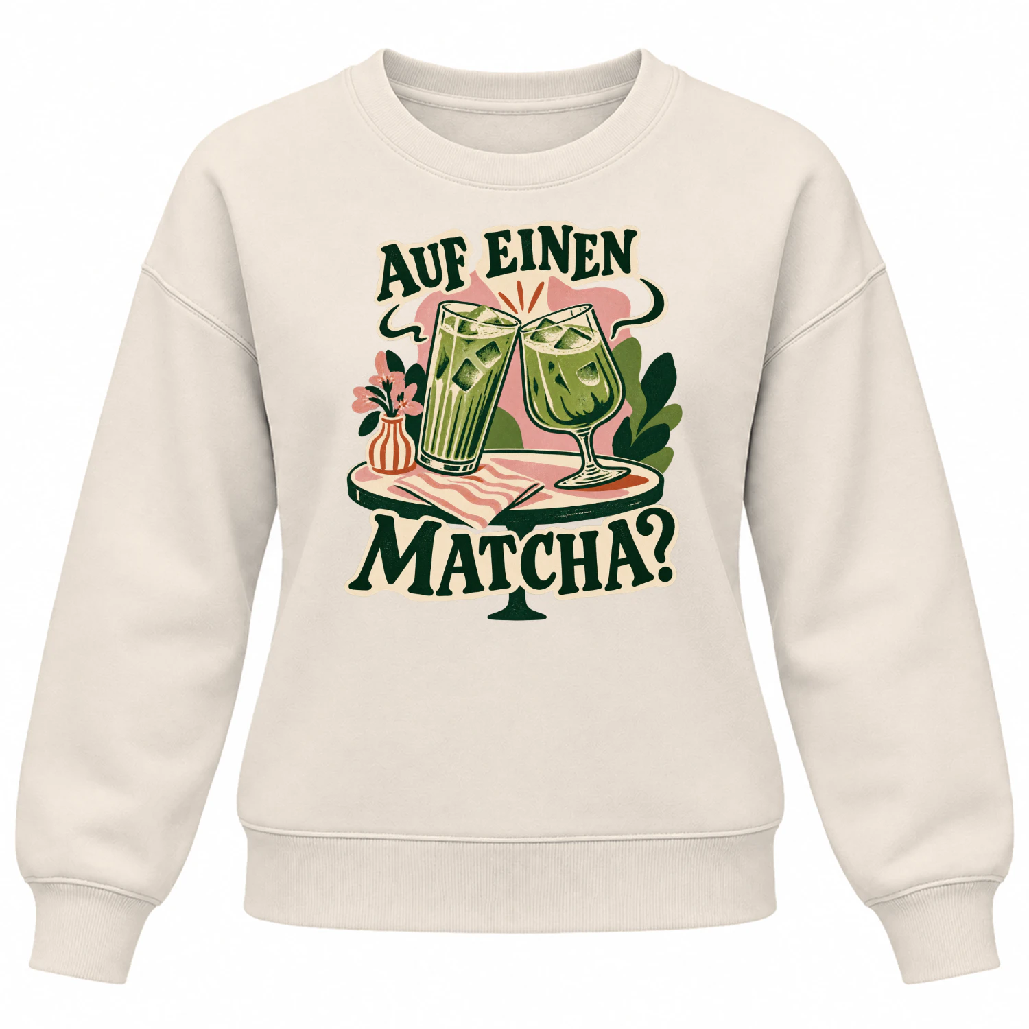Auf einen Matcha? – Damen-Sweatshirt