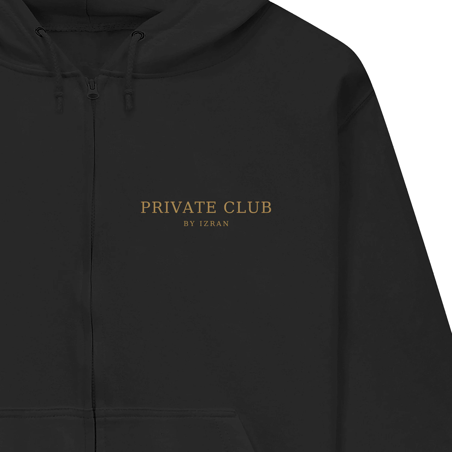 IZRAN Private Club Unisex Zip Hoodie
