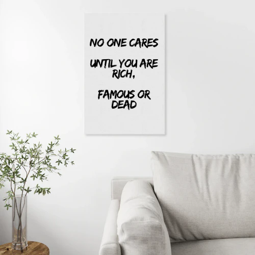 No one cares 