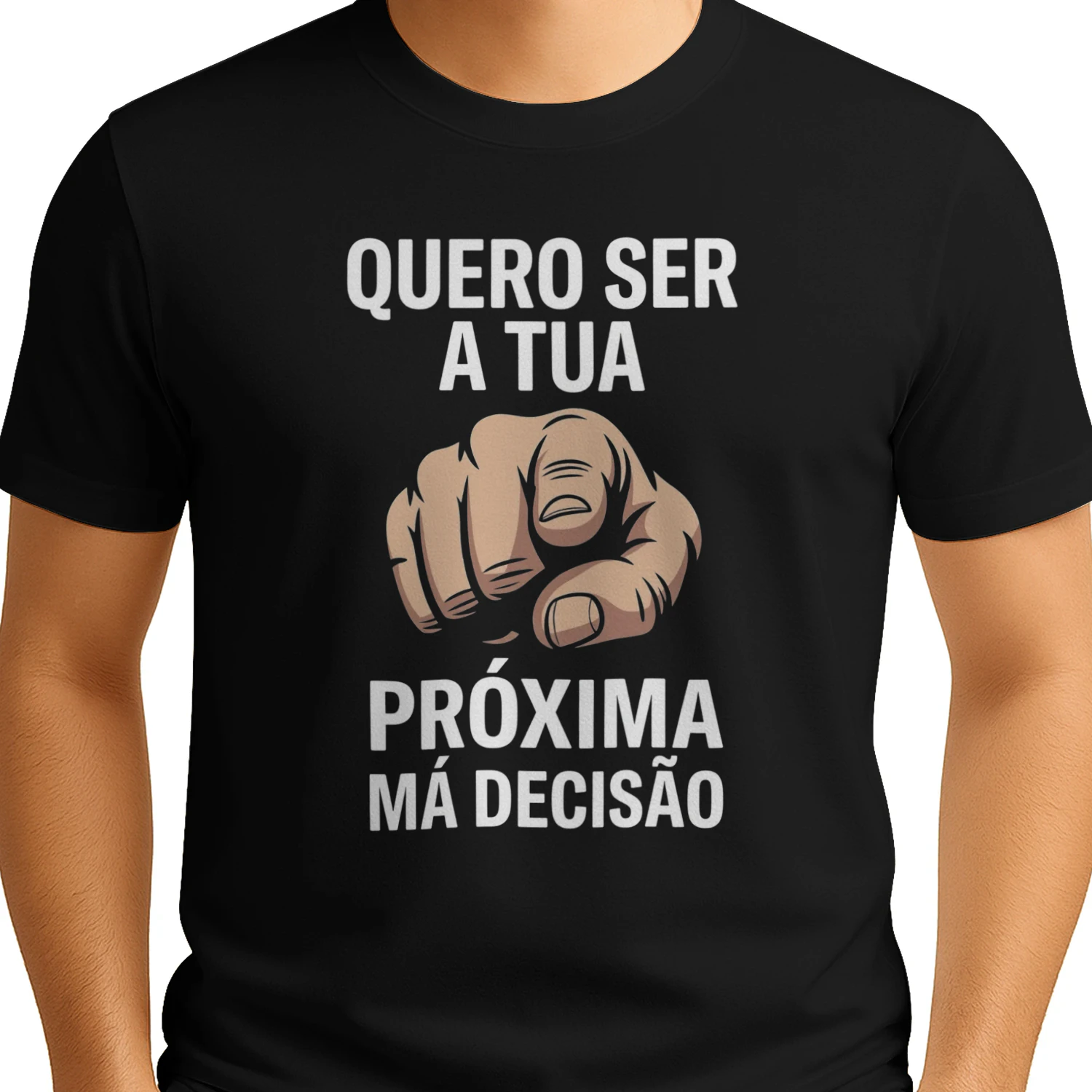 T-shirt “ PRÓXIMA MÁ DECISÃO” ✨