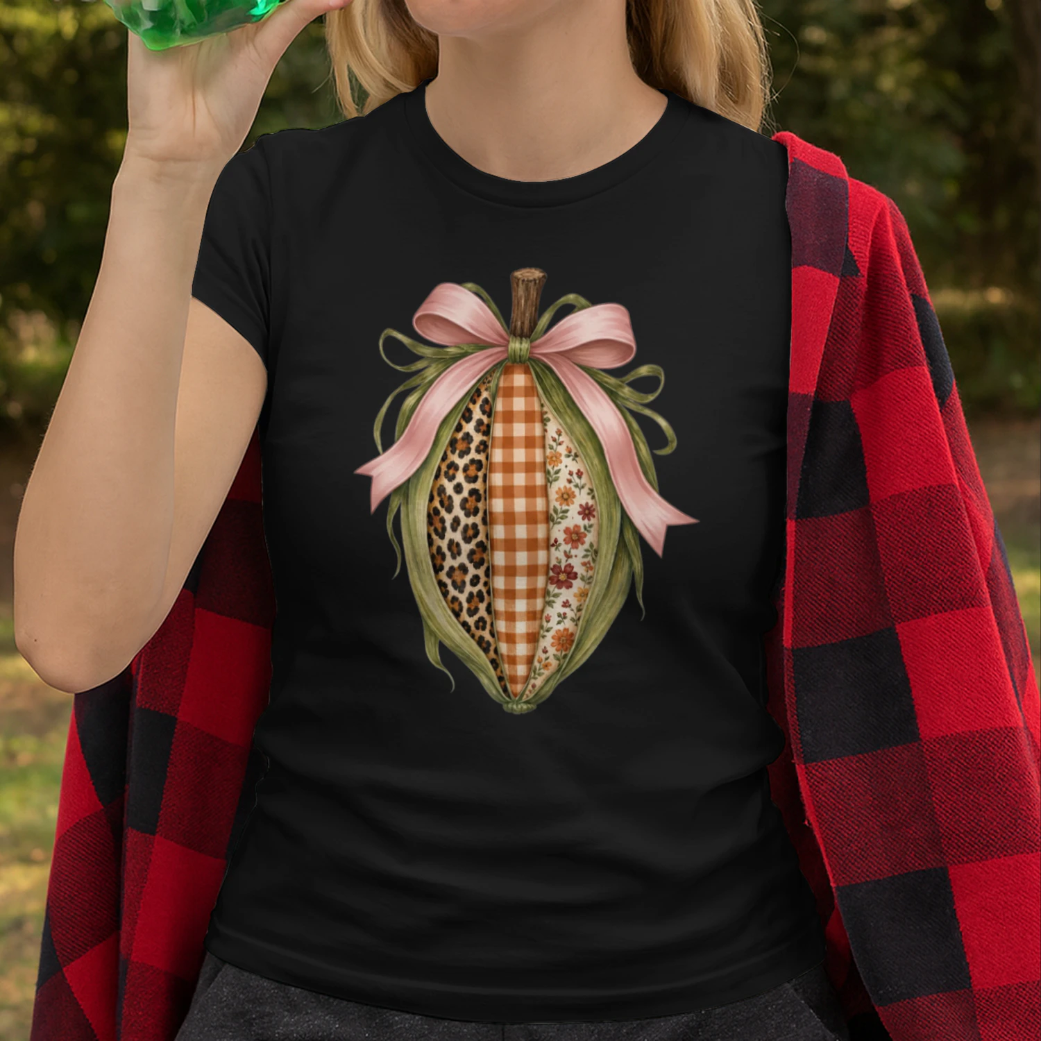 Herbst-T-Shirt mit Maismotiv, Comfort Colors Herbstshirt, Preppy-Shirt mit Maismotiv, süßes Herbstshirt, T-Shirt mit Maisdesign, Thanksgiving-Geschenk für sie