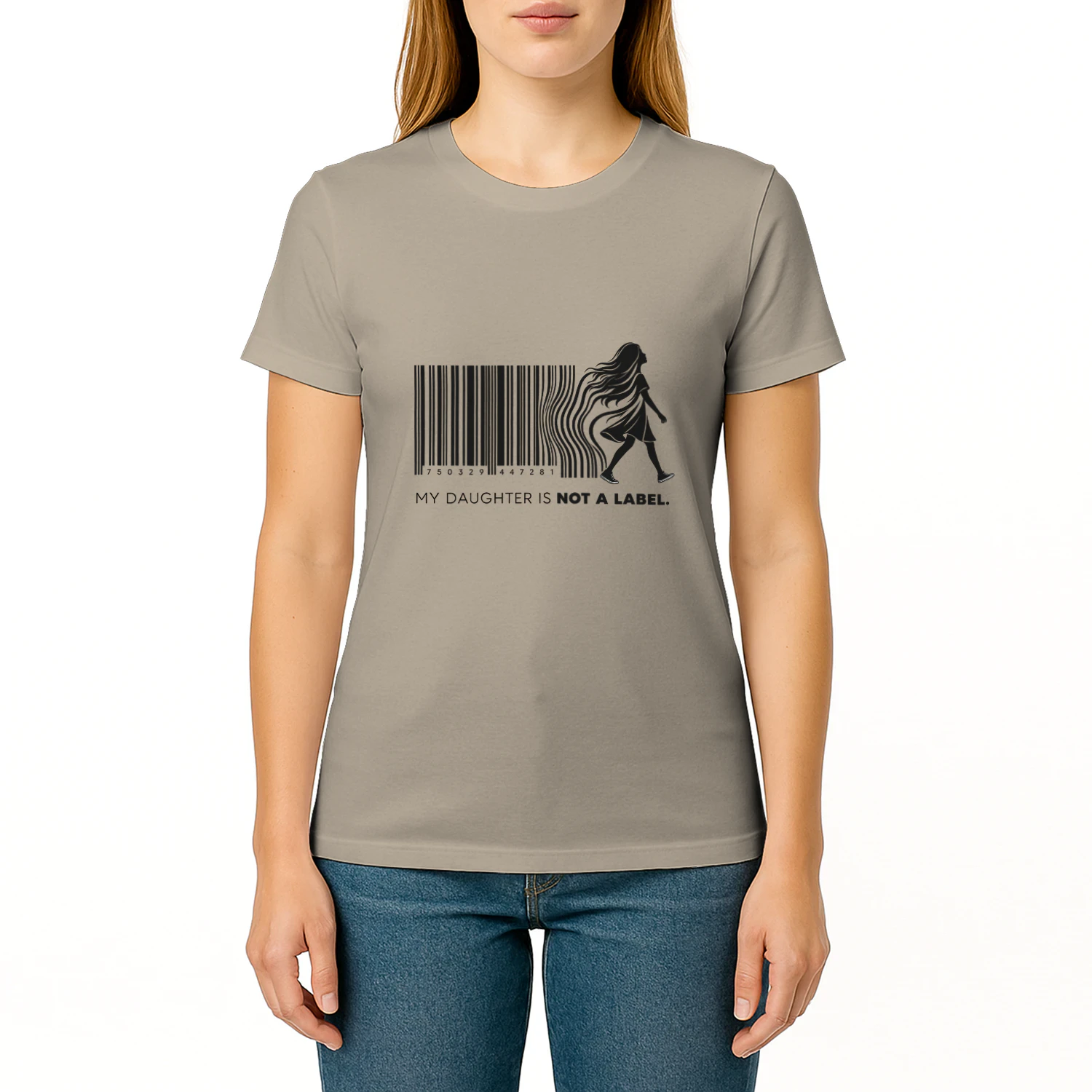 my-daughter-is-not-a-label-barcode-T-shirt