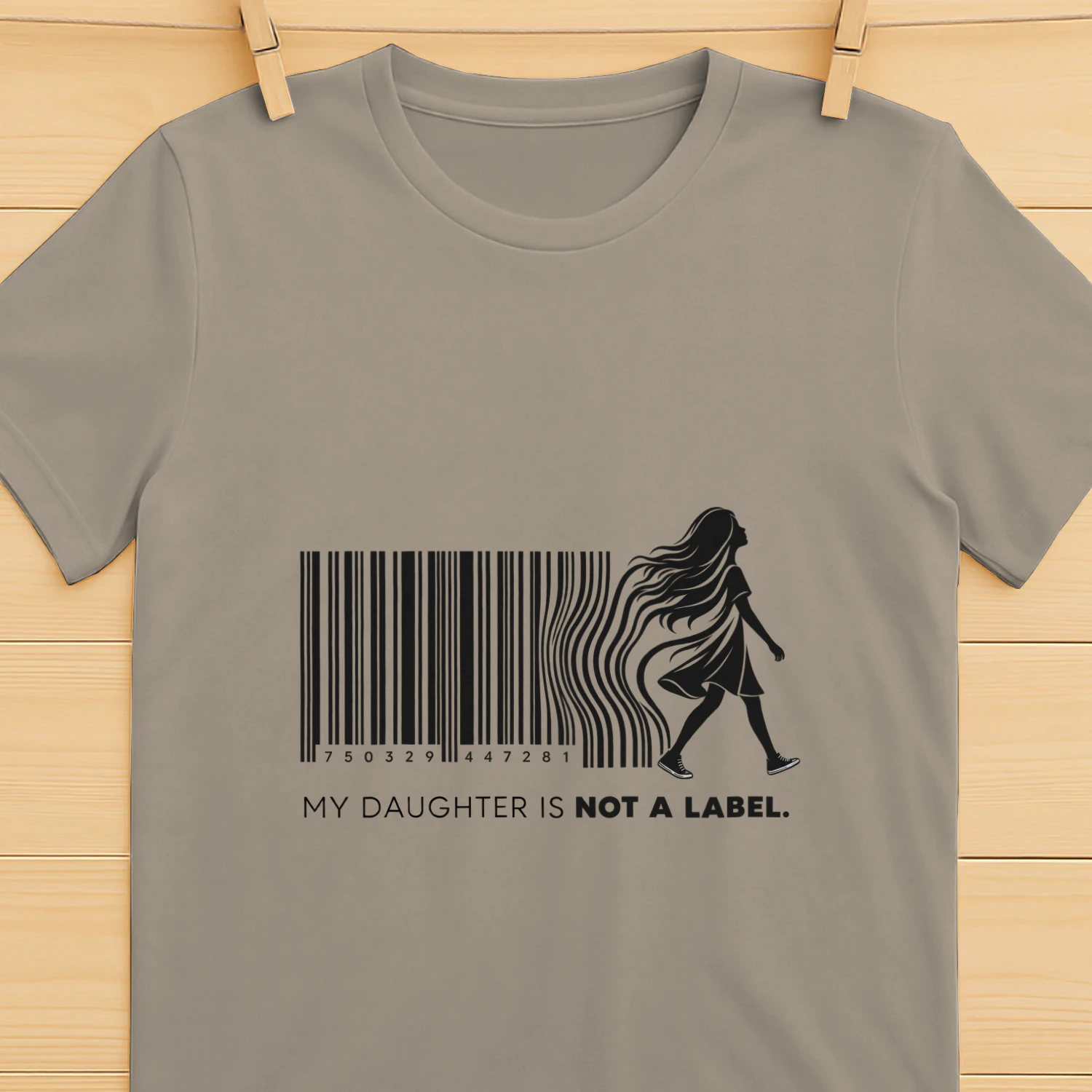 my-daughter-is-not-a-label-barcode-T-shirt