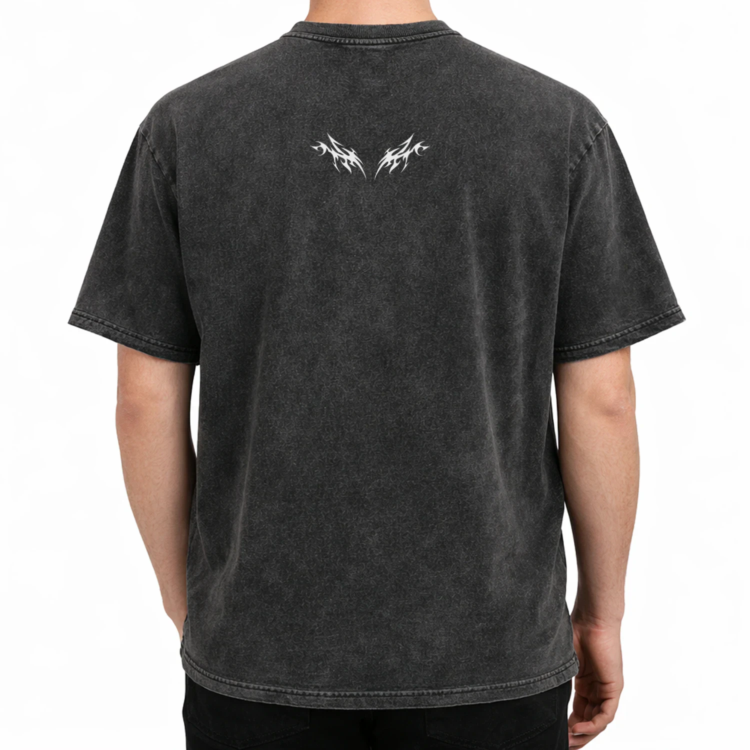 The "Gothic Smile" Premium Acid Wash Tee