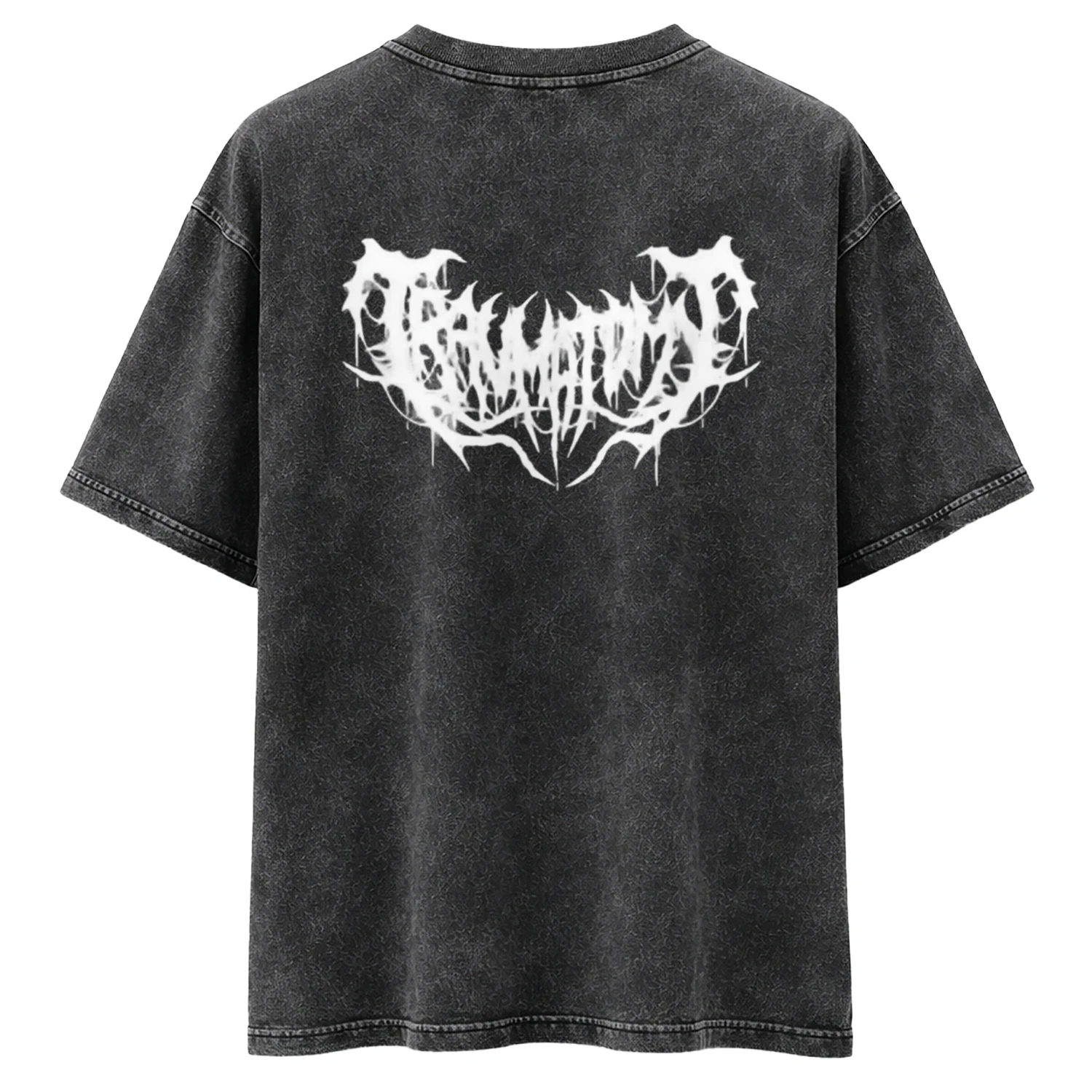 Cyber Sigil" Premium Acid Wash Oversized Tee