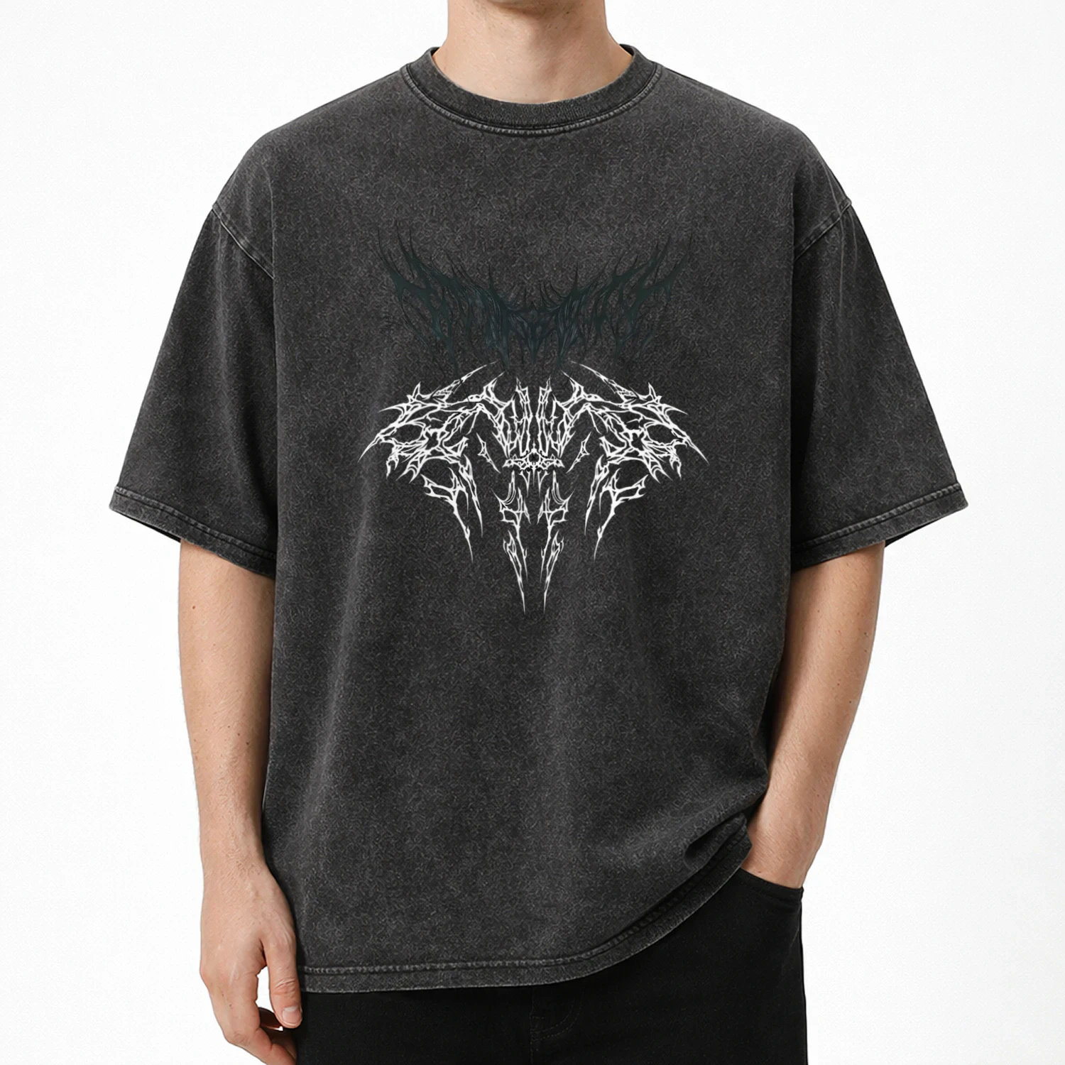The "Cyber Sigilism" Premium Acid Wash Tee