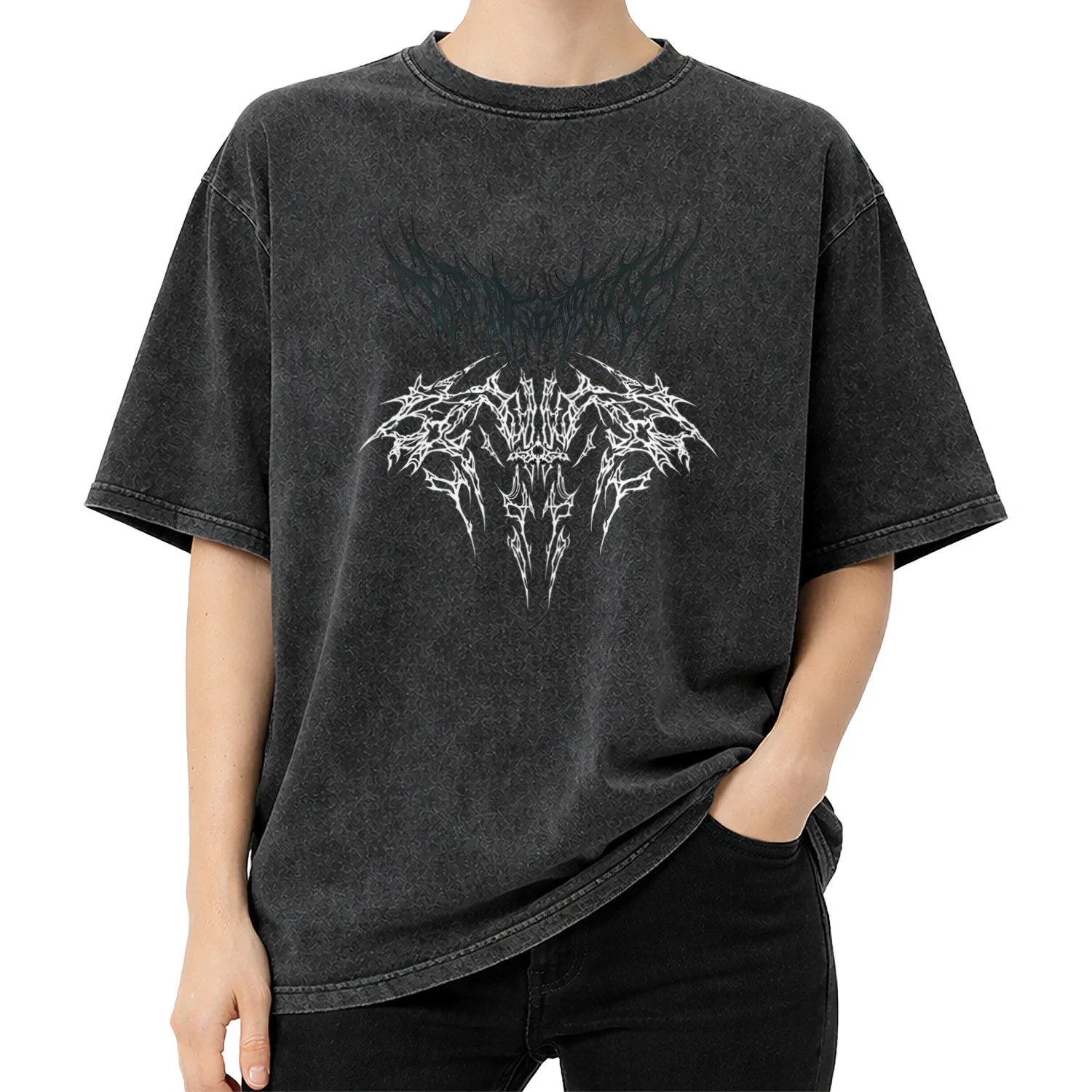 The "Cyber Sigilism" Premium Acid Wash Tee