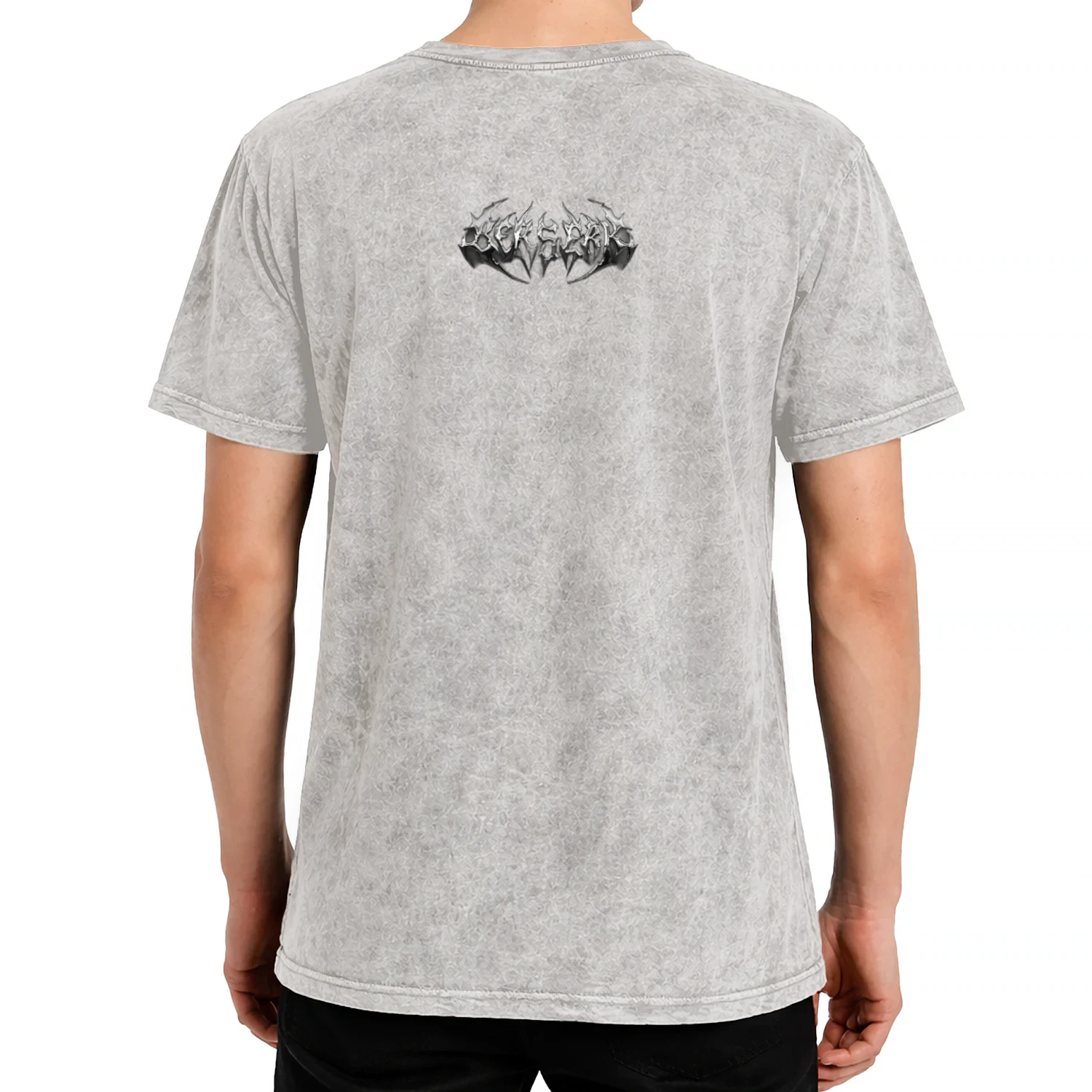 The "Gothic Bat Wings" Premium Acid Wash Tee