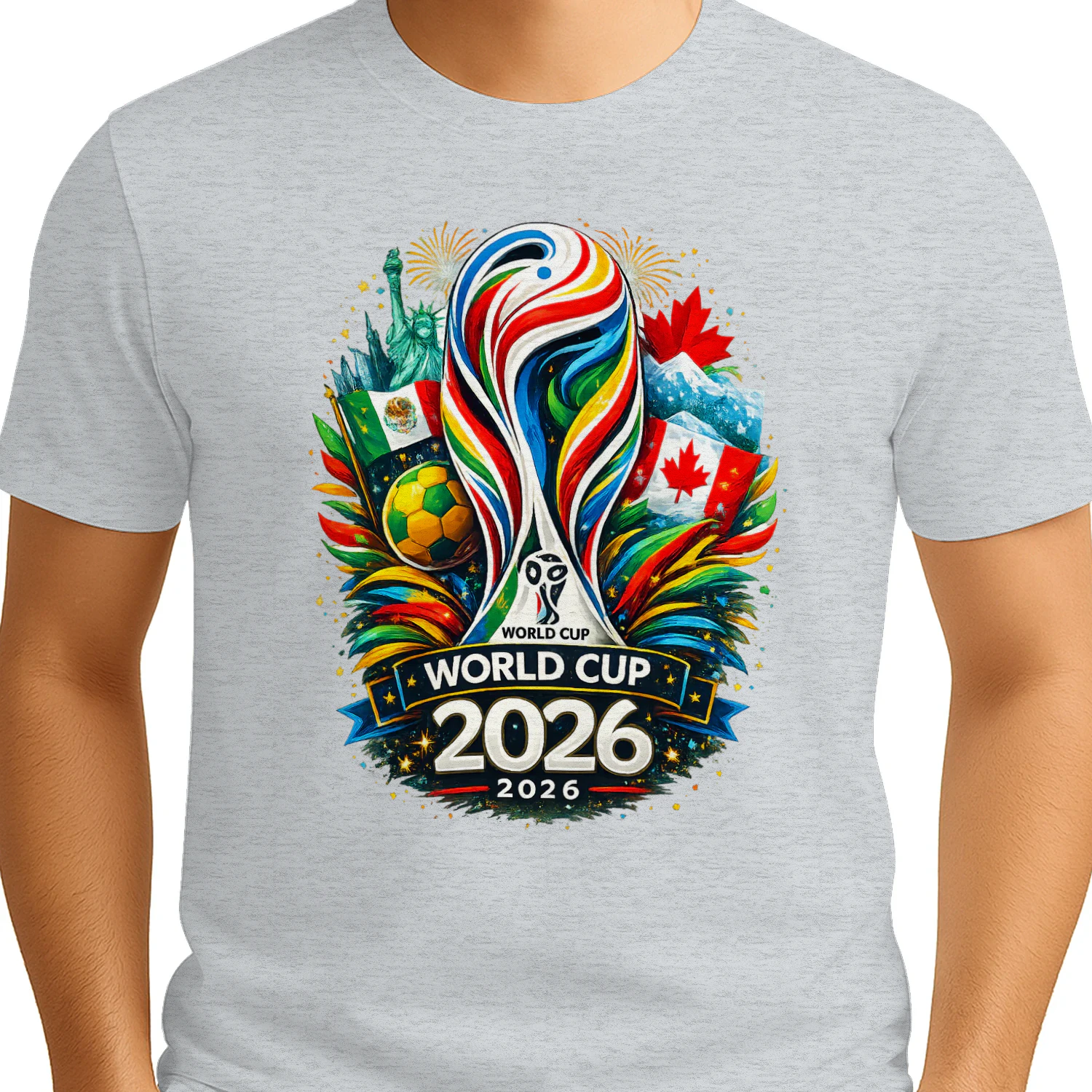 World Cup 2026 Colorful Soccer Fan Design