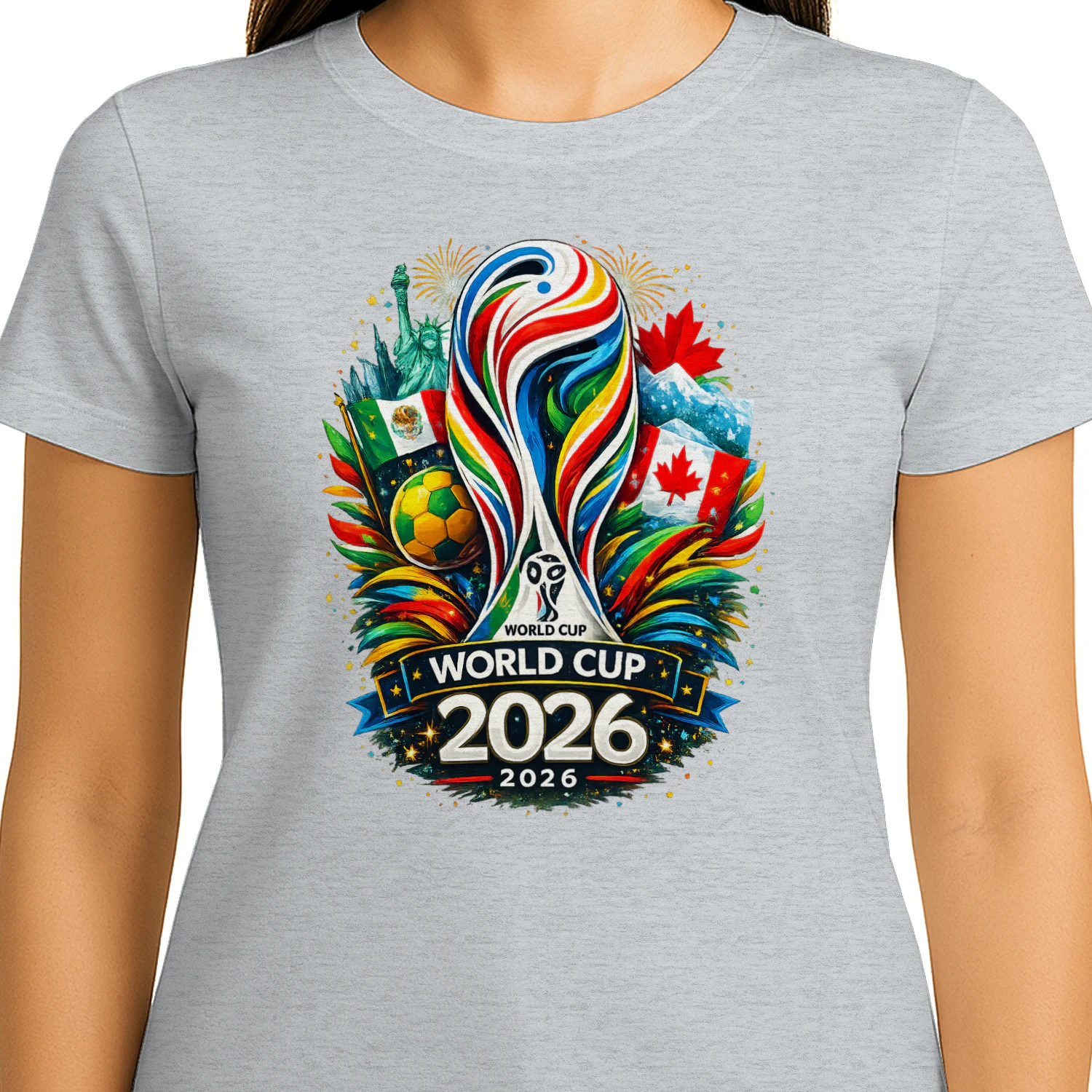 World Cup 2026 Colorful Soccer Fan Design
