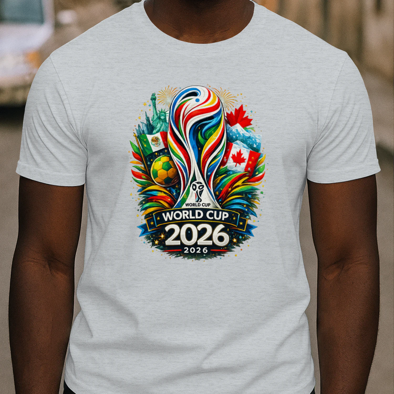 World Cup 2026 Colorful Soccer Fan Design