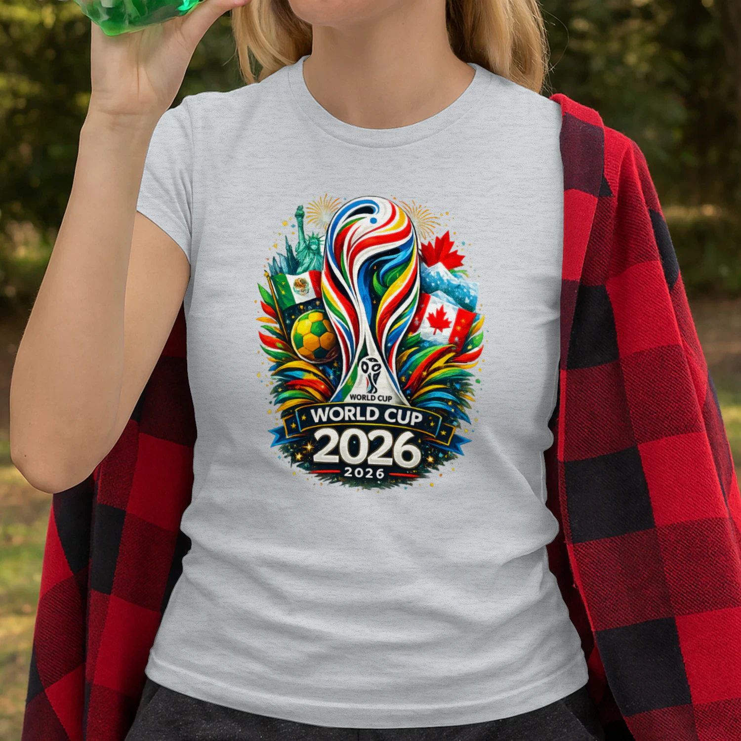 World Cup 2026 Colorful Soccer Fan Design