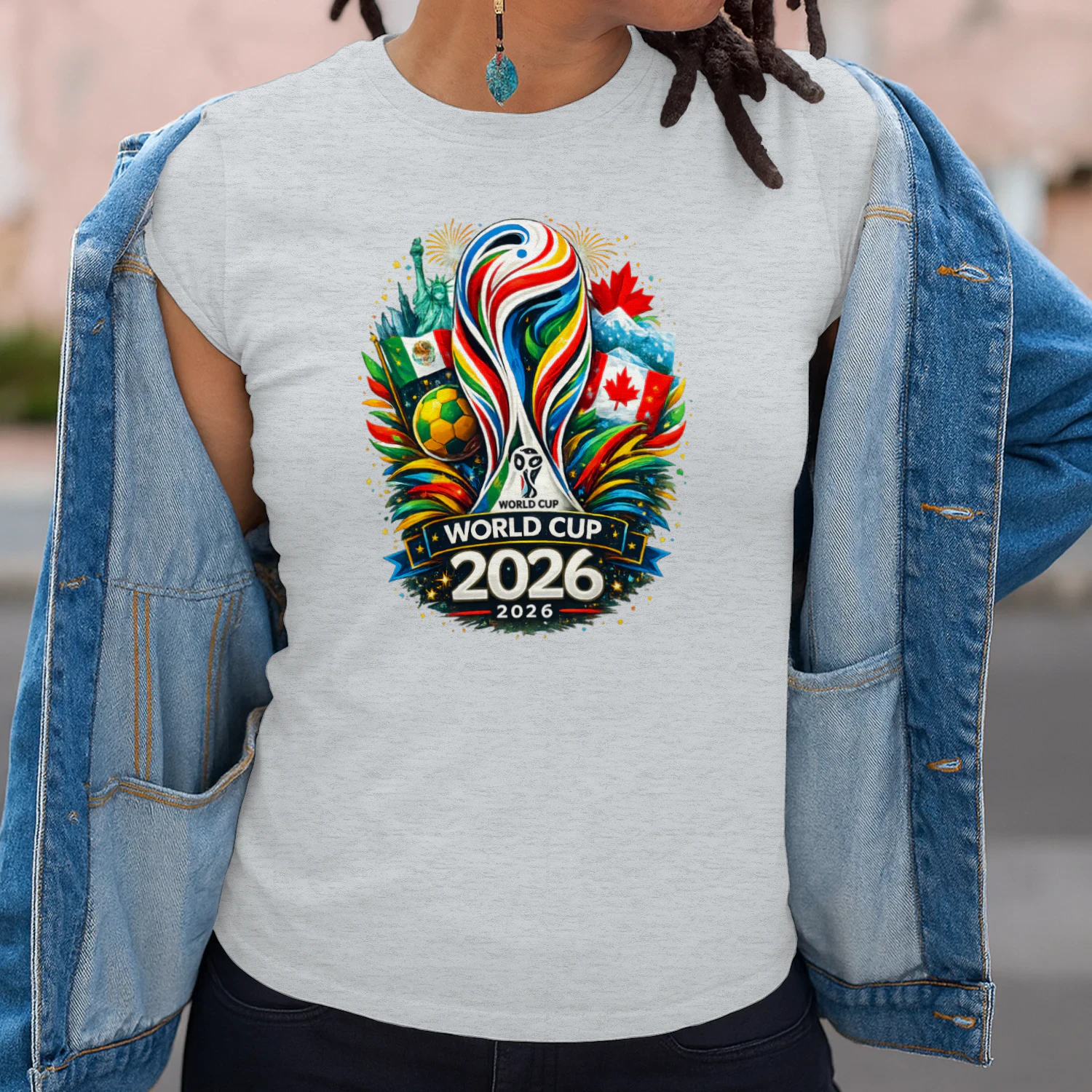 World Cup 2026 Colorful Soccer Fan Design