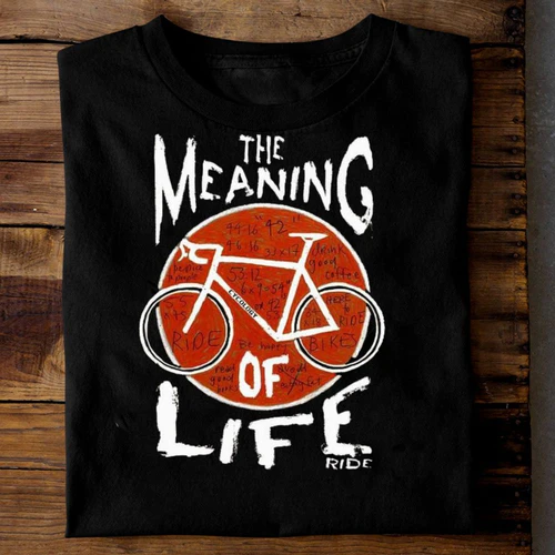 The Meaning of Life - Urban Cycling Classic Men's T-Shirt | Minimalist Bicycle Rider Apparel