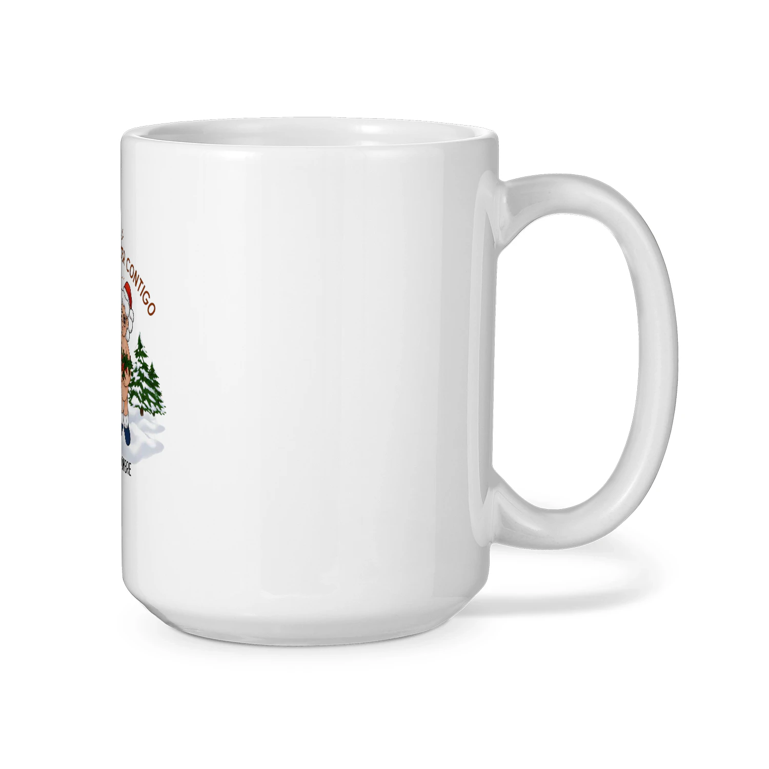 White Ceramic Mug 15oz