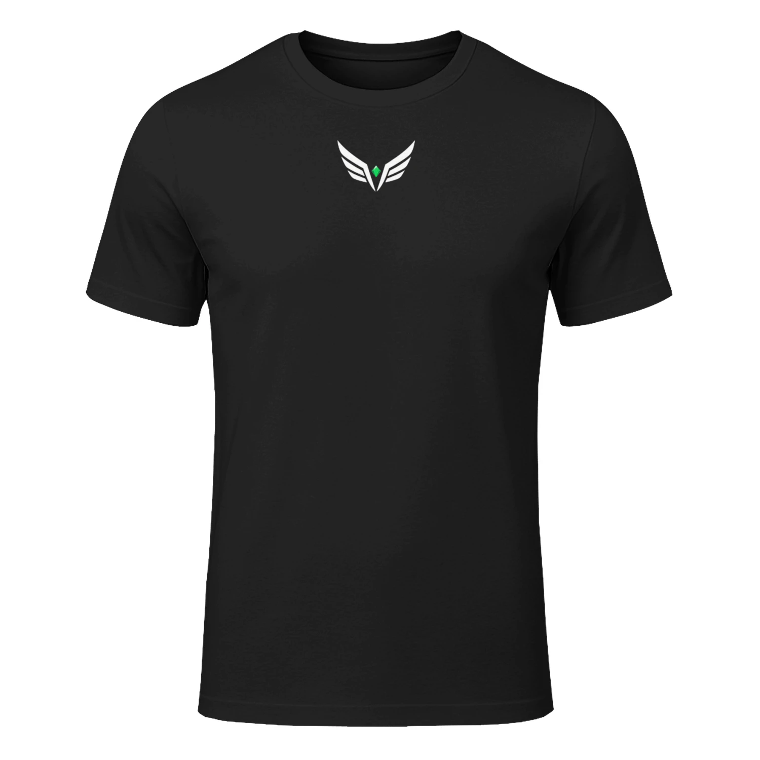 Design sans titre (1)Camiseta Negra Premium "Vertex Wings" - Estilo Minimalista Urbano