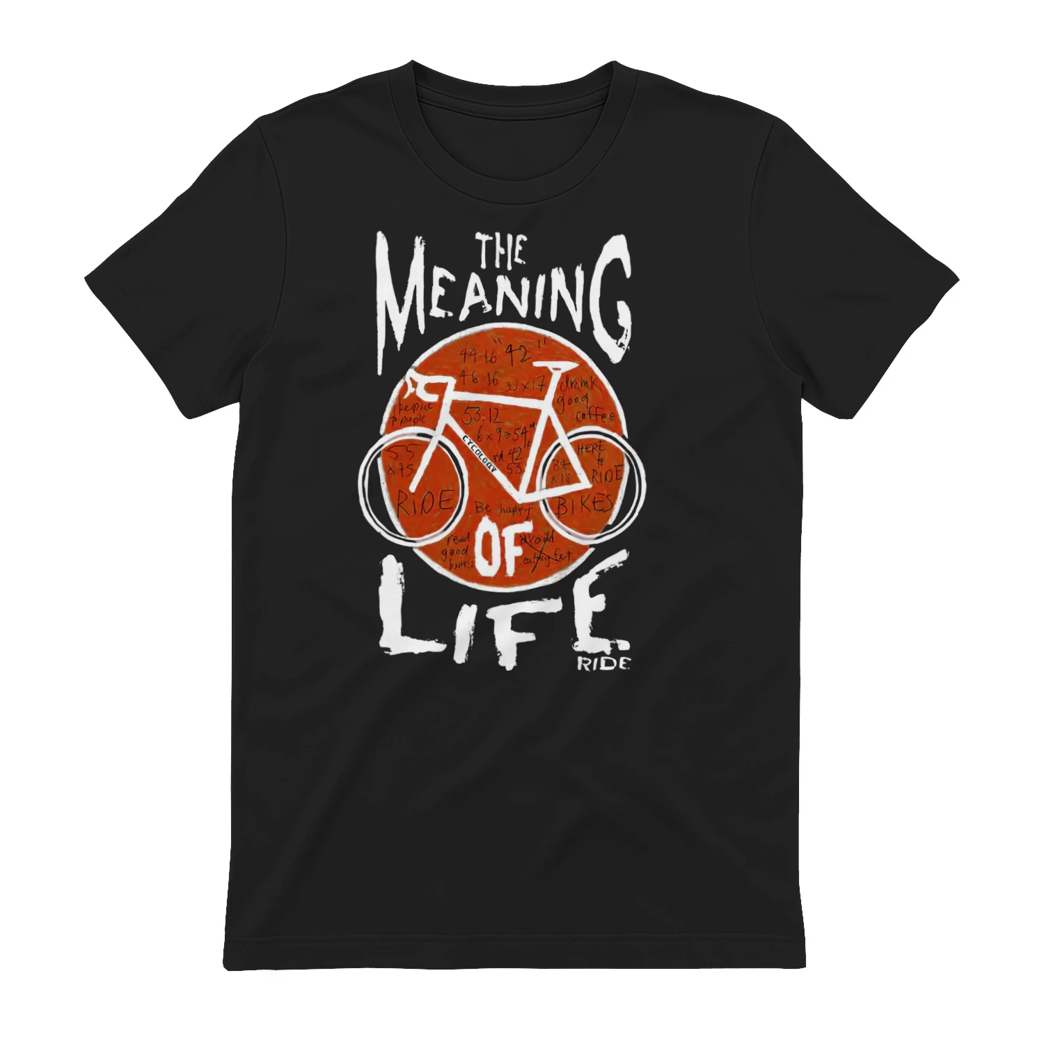The Meaning of Life - Urban Cycling Classic Men's T-Shirt | Minimalist Bicycle Rider Apparel