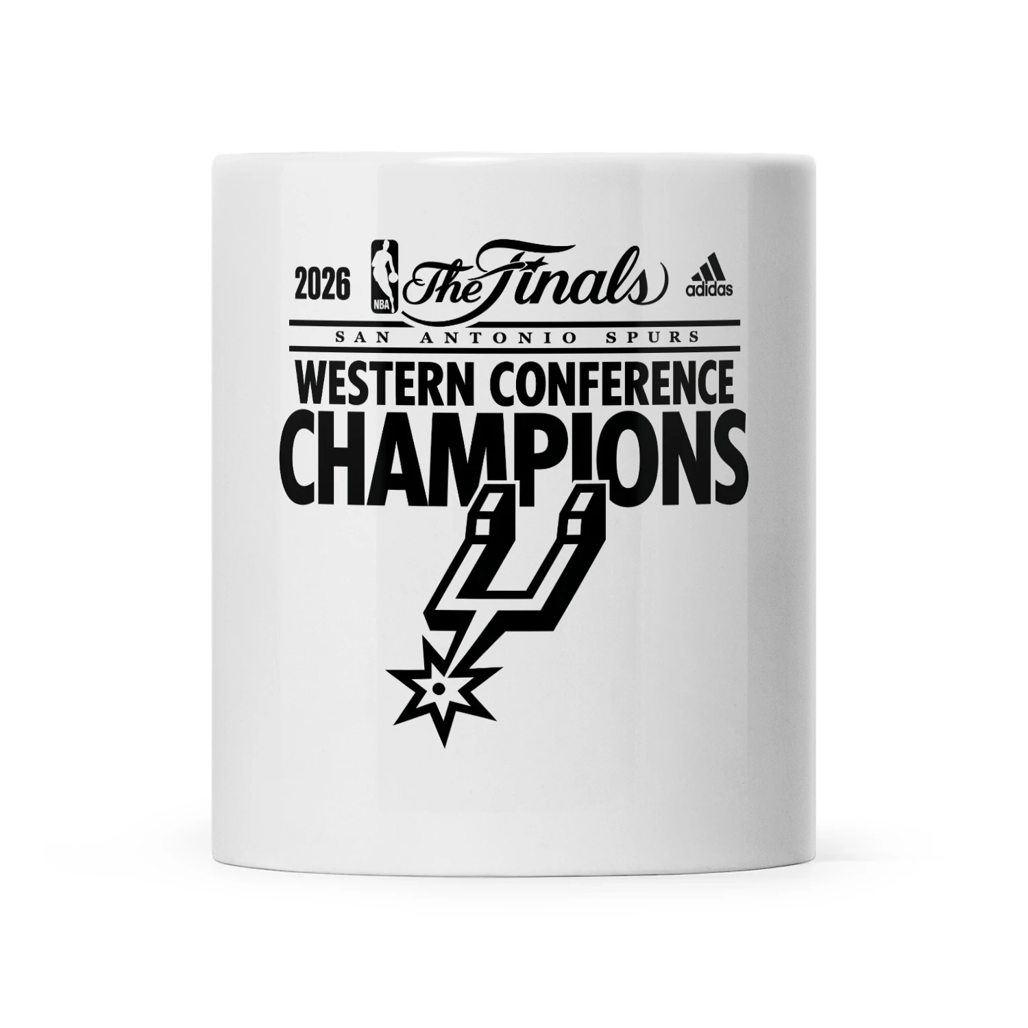 San Antonio Spurs 2026 Western Conference Champions Mug - NBA Finals Coffee Cup