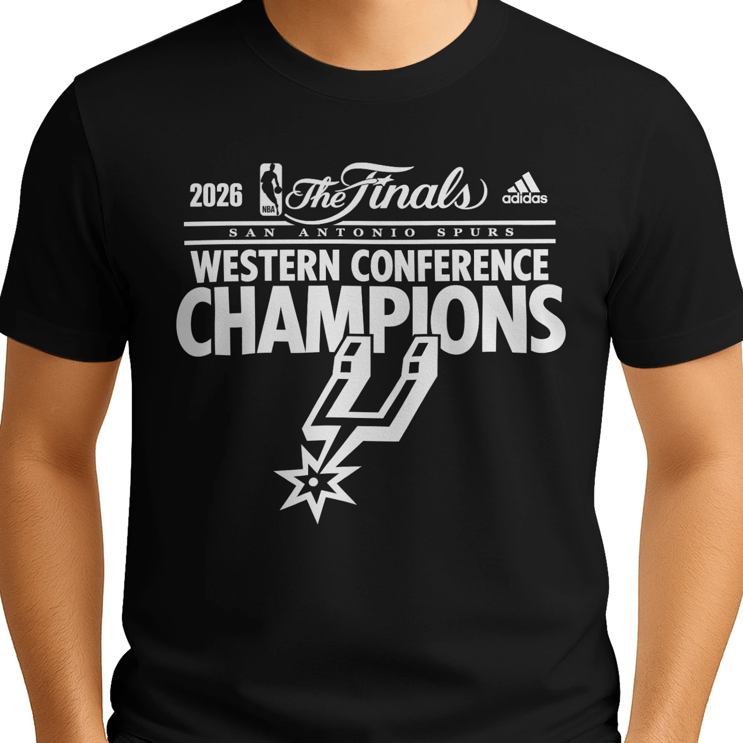 San Antonio Spurs 2026 Western Conference Champions T-Shirt - NBA Finals