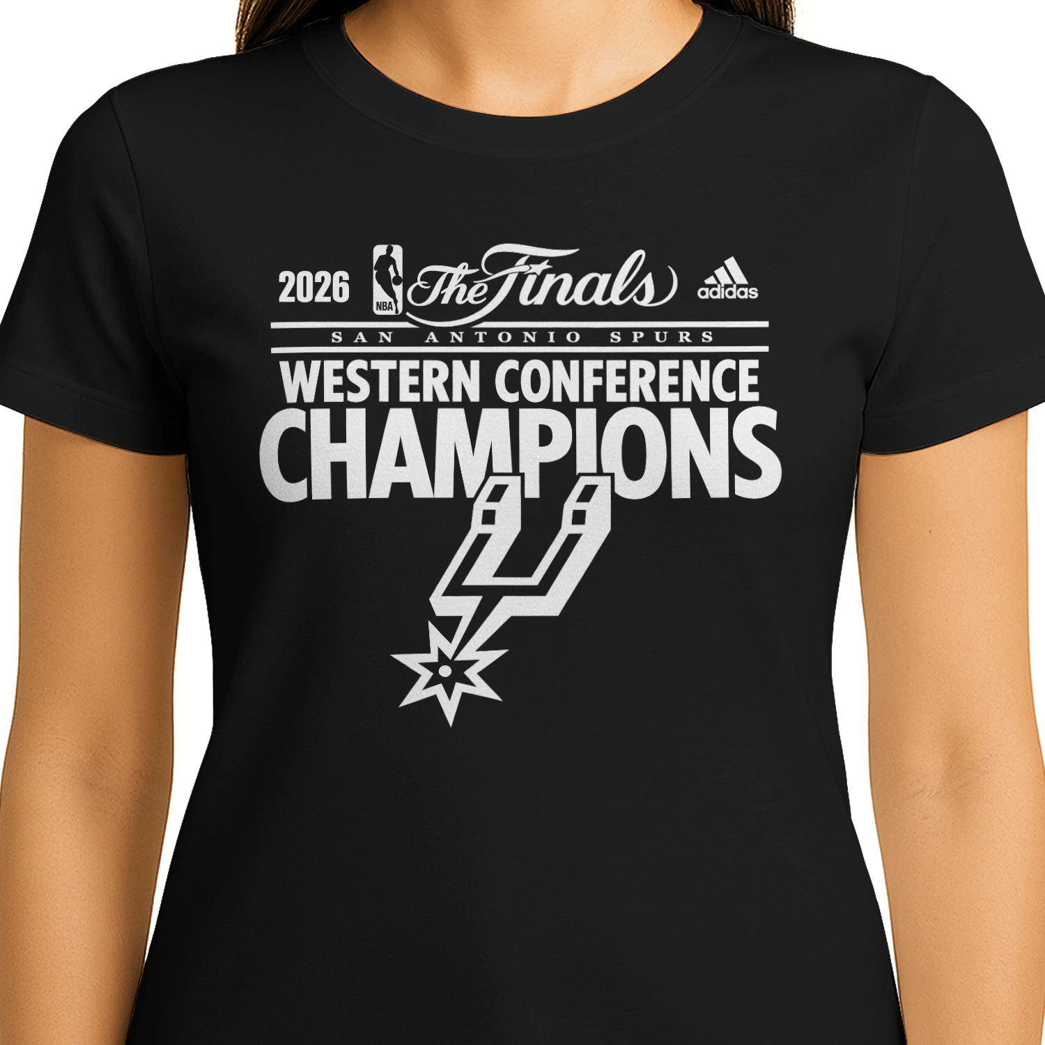 San Antonio Spurs 2026 Western Conference Champions T-Shirt - NBA Finals