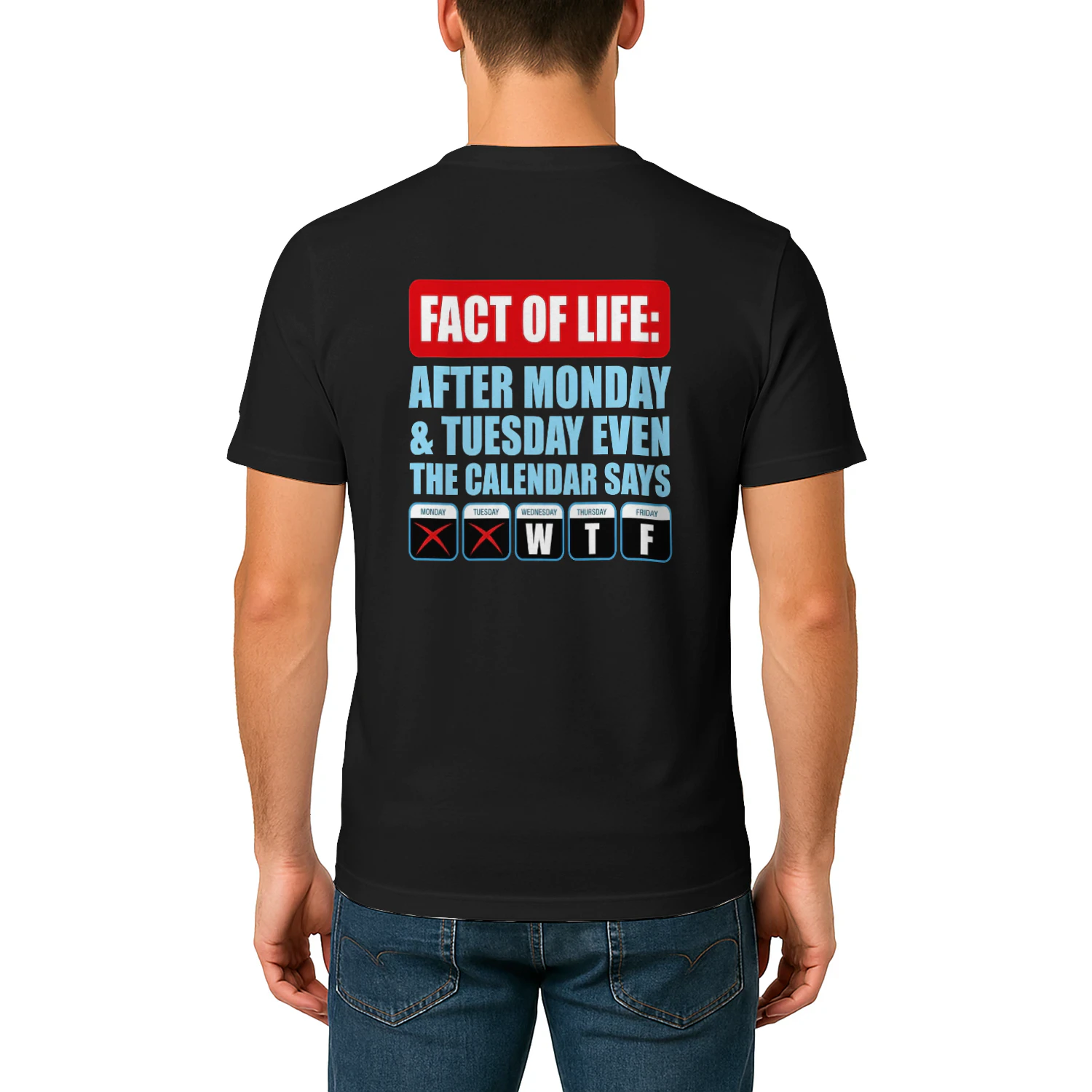 Fact Of Life Calendar WTF Shirt - Hilarious Work