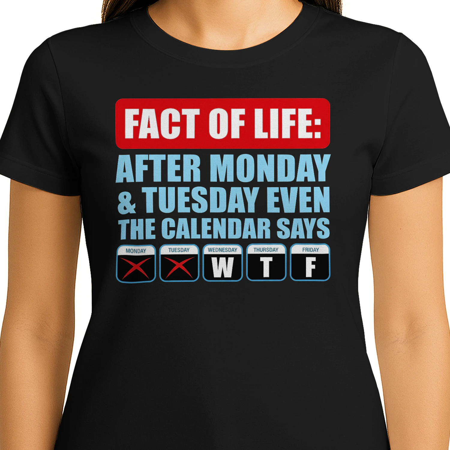 Fact Of Life Calendar WTF Shirt - Hilarious Work