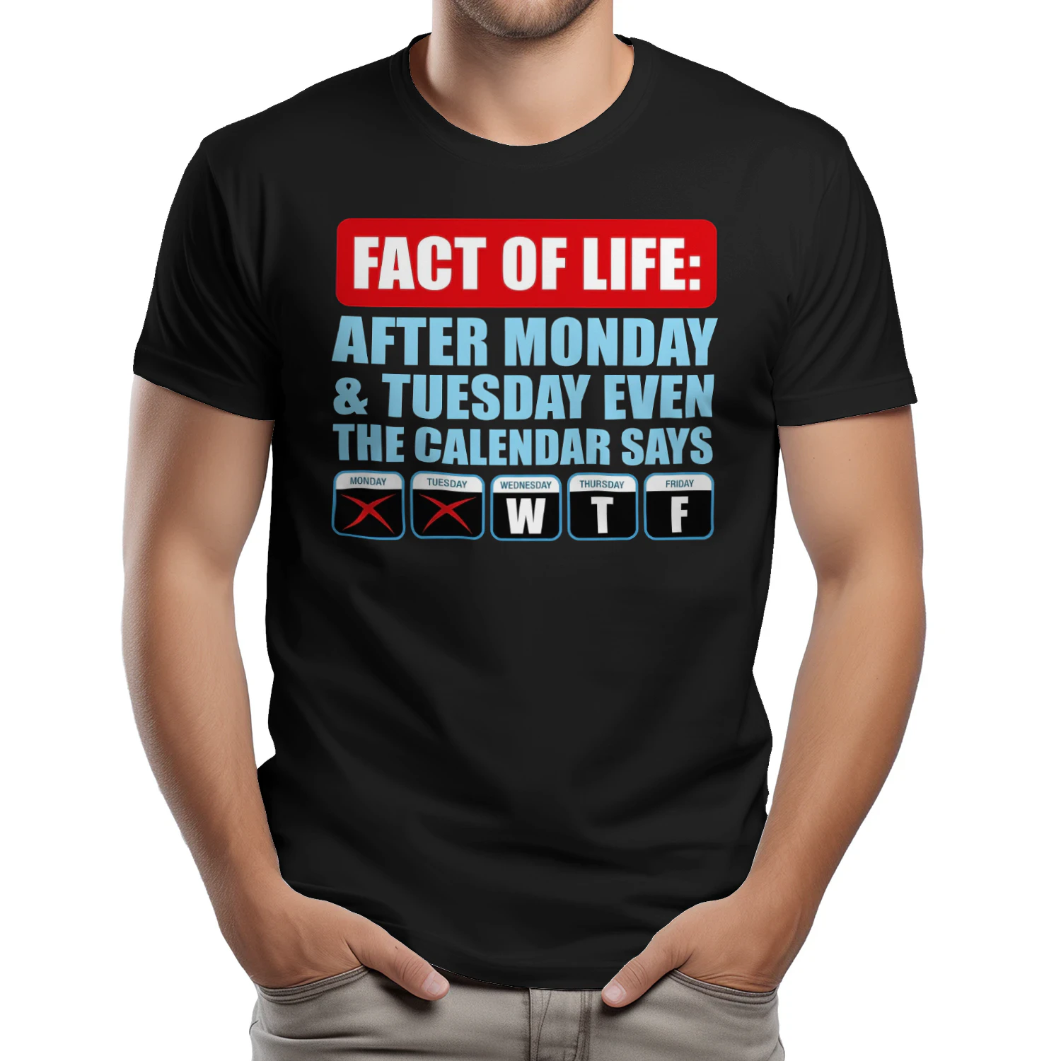 Fact Of Life Calendar WTF Shirt - Hilarious Work