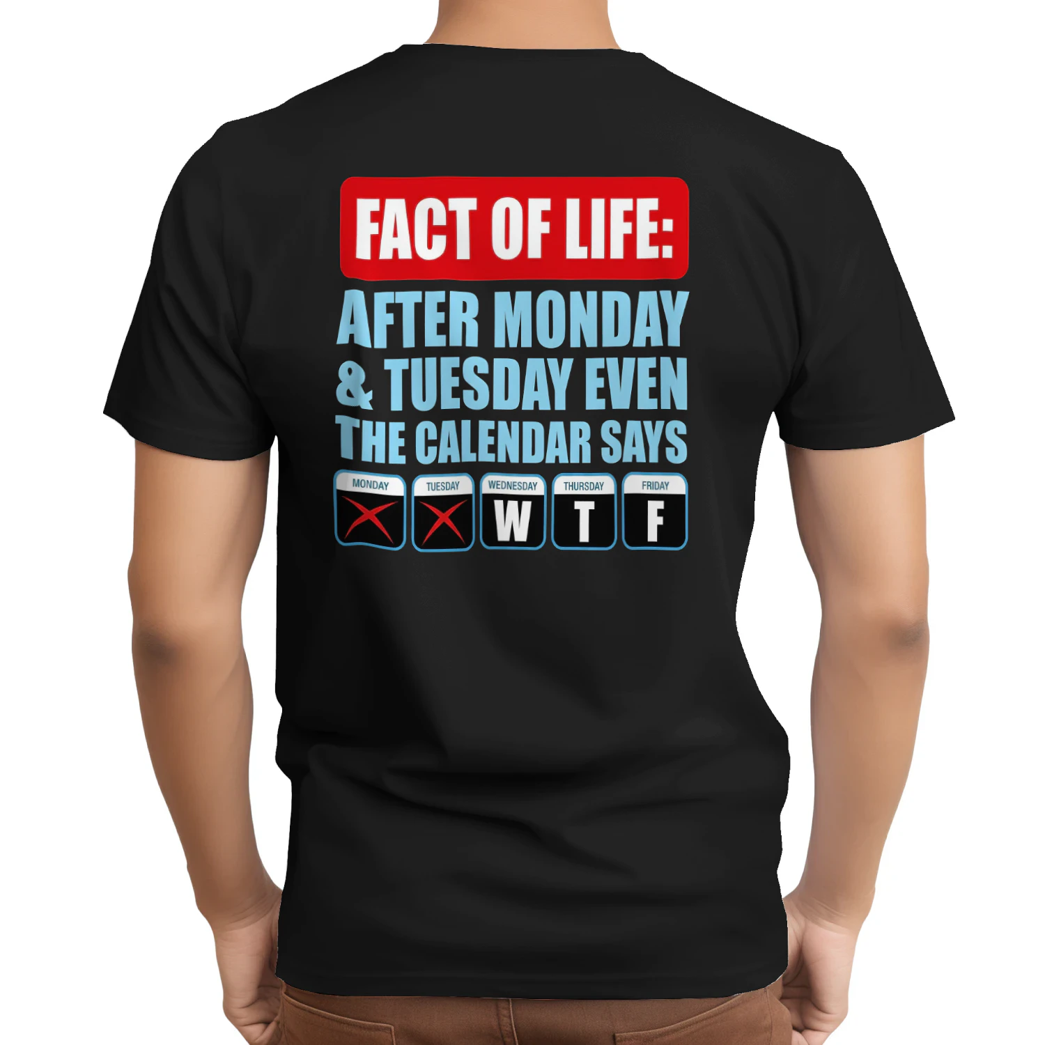 Fact Of Life Calendar WTF Shirt - Hilarious Work