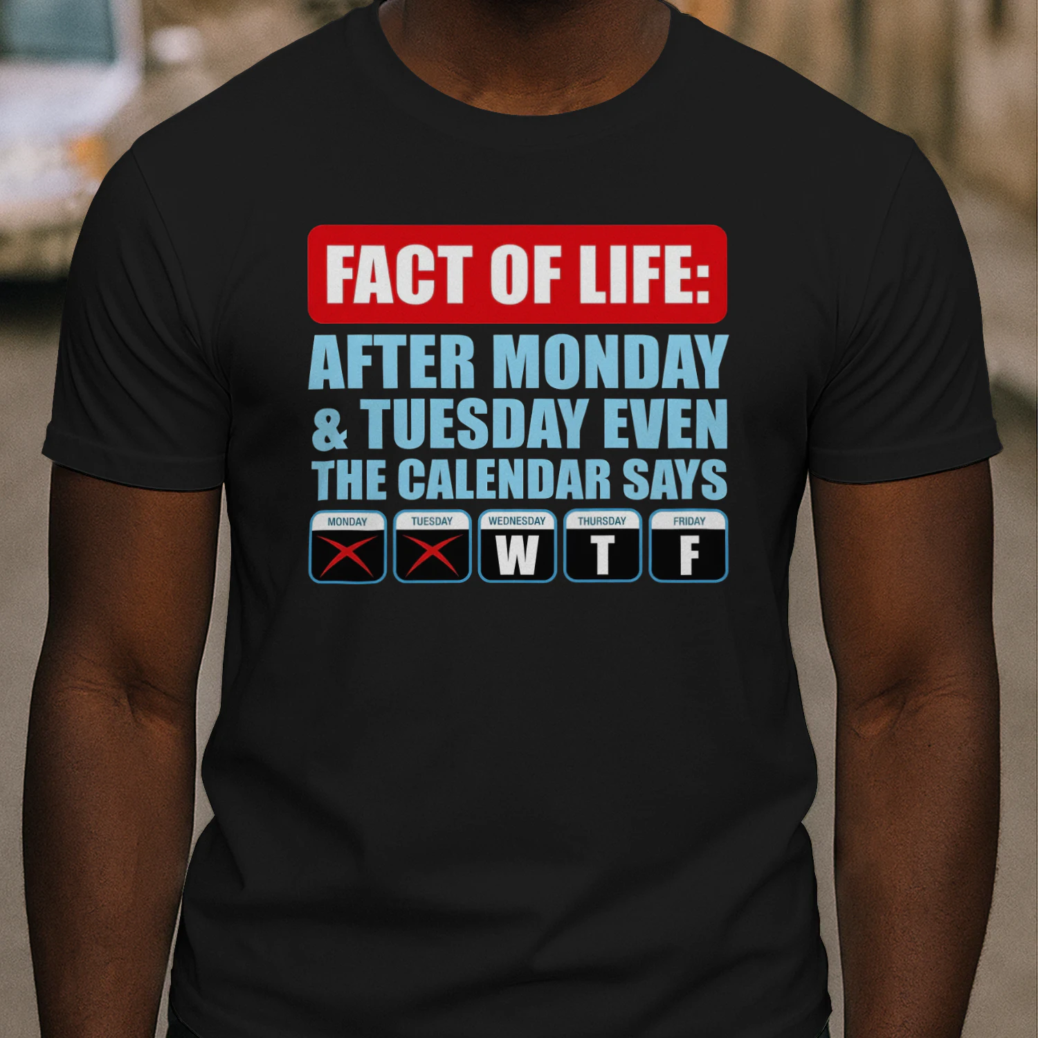 Fact Of Life Calendar WTF Shirt - Hilarious Work