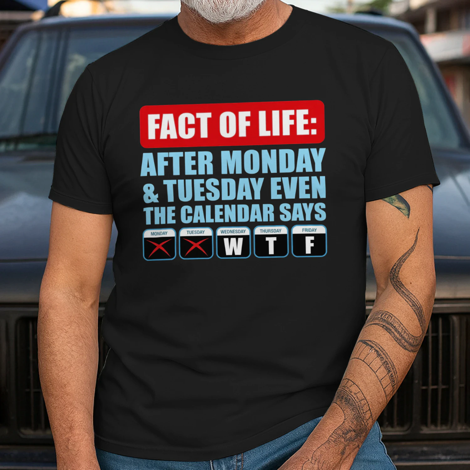 Fact Of Life Calendar WTF Shirt - Hilarious Work