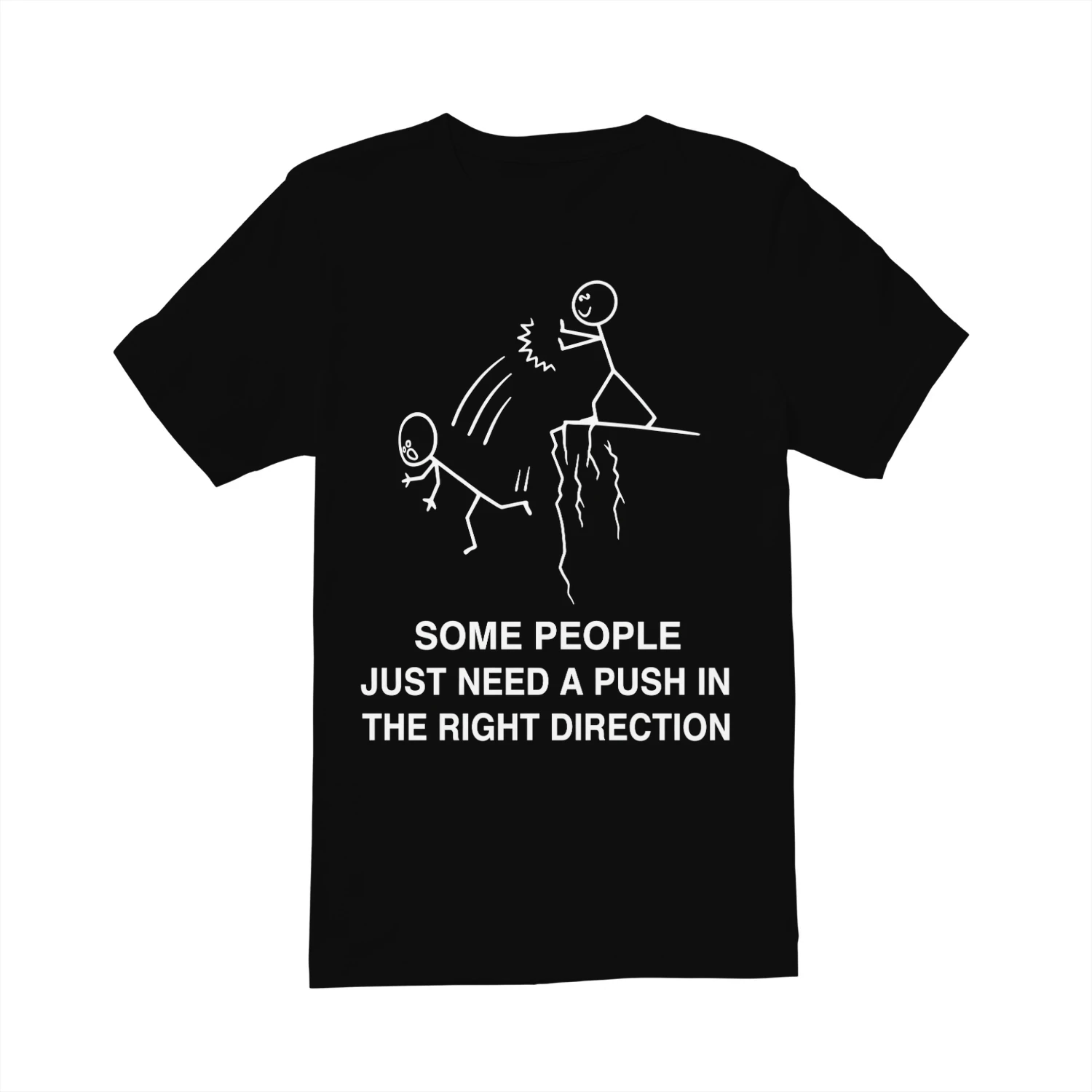 Some People Just Need A Push - Funny Dark Humor
