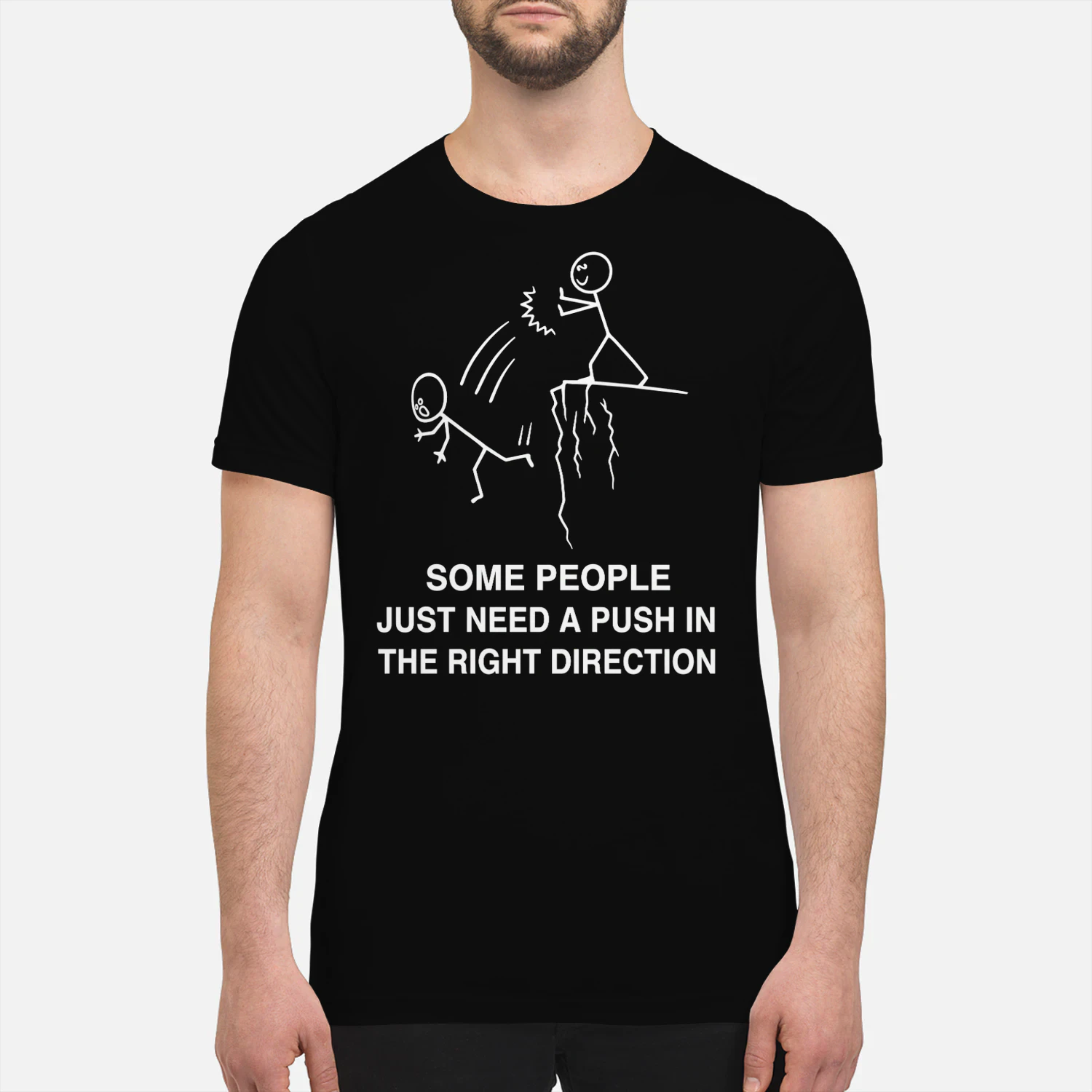 Some People Just Need A Push - Funny Dark Humor