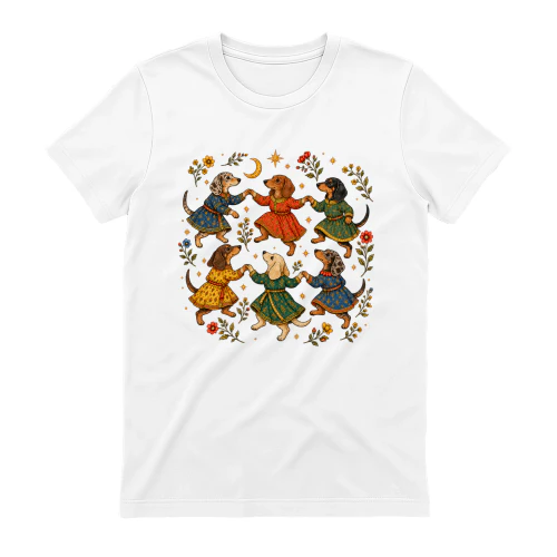 Whimsical Medieval Dachshund Dance