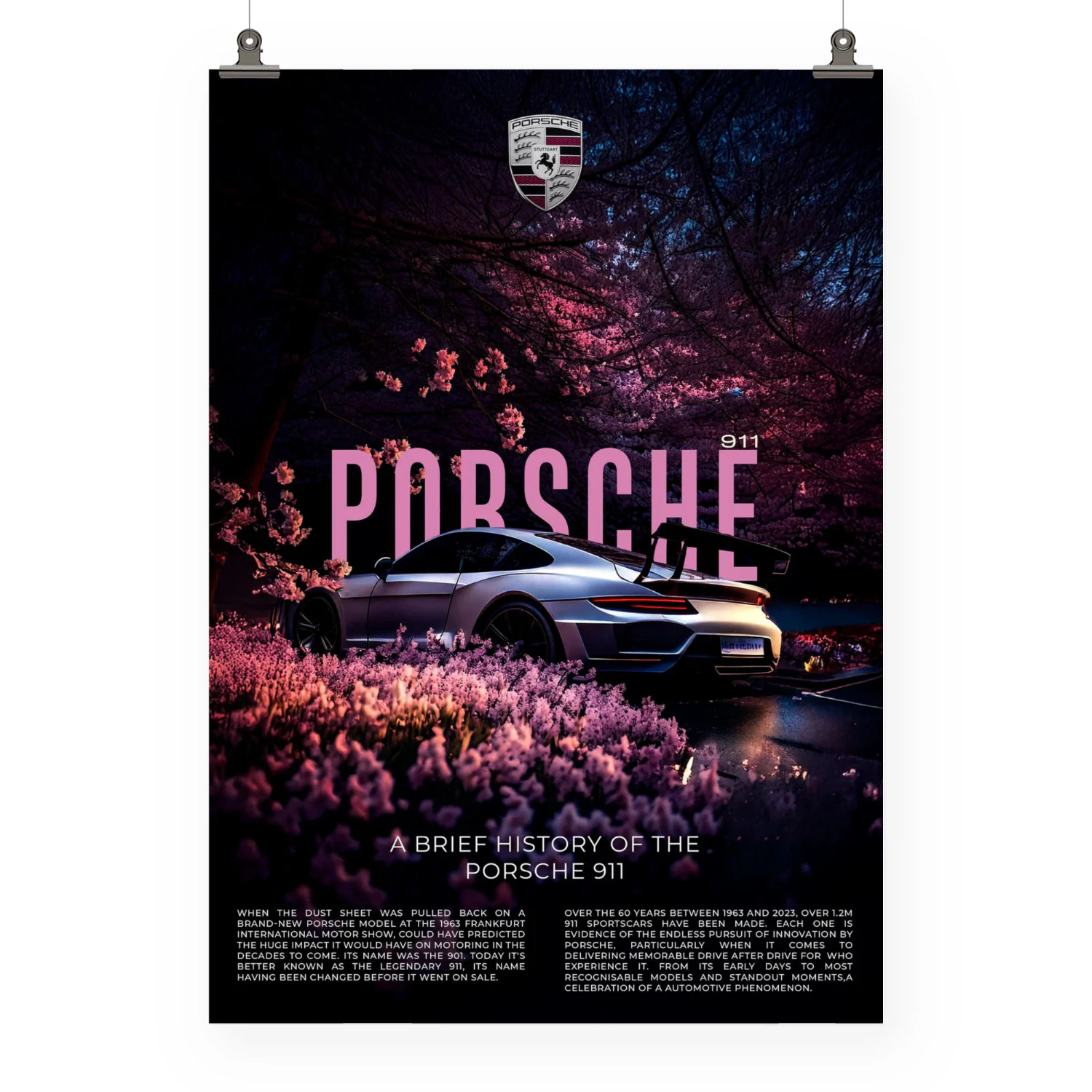 Legends Drive Porsche™ Wall Poster