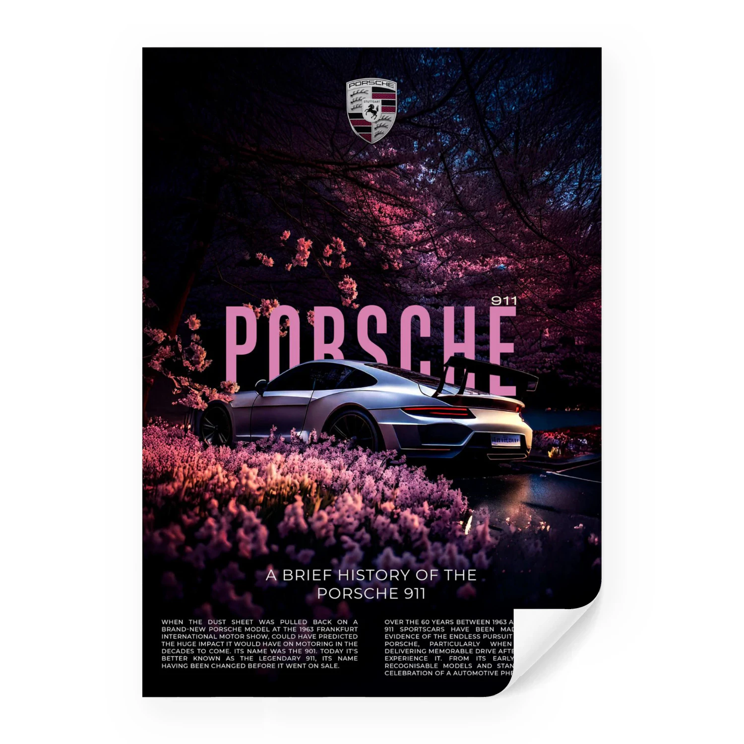 Legends Drive Porsche™ Wall Poster