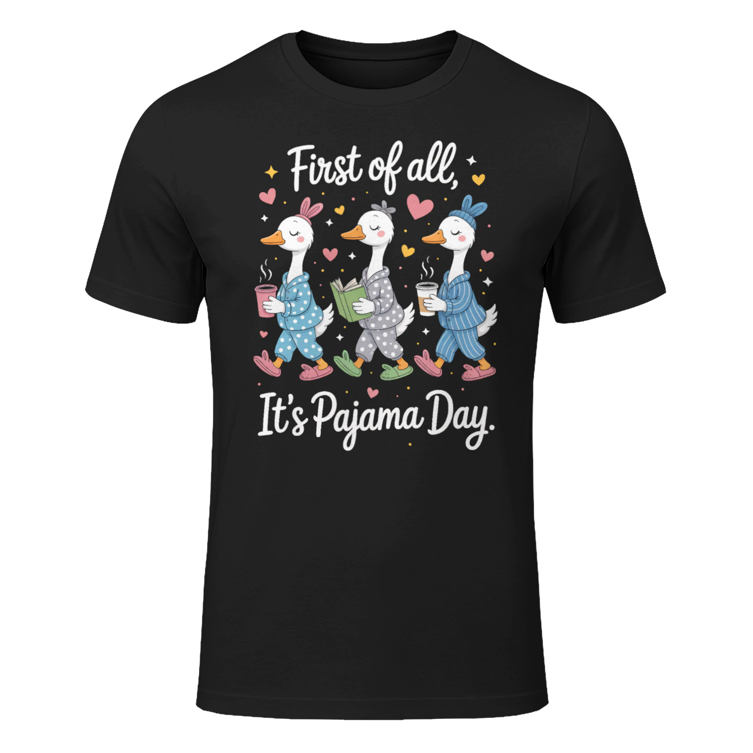 first of all its pajama day geese funny