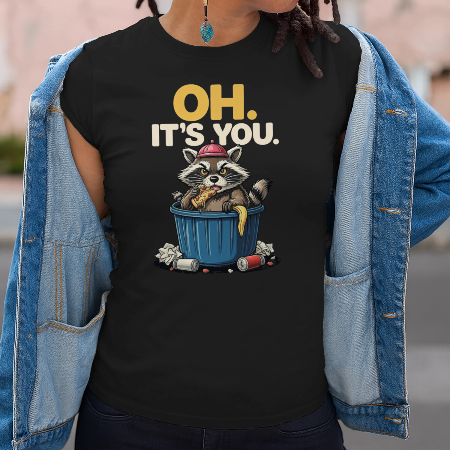 oh its you raccoon pizza funny