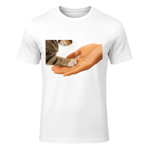 Cat touch humain