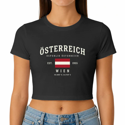 Österreich Unisex T-Shirt, Österreich Flagge T-Shirt, Vintage Wien Grafik-Shirt, Österreich Pride Streetwear, Oversized Europa Land T-Shirt