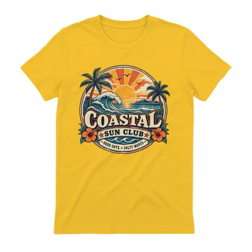 Vintage Coastal Shirt, Retro Beach T-Shirt