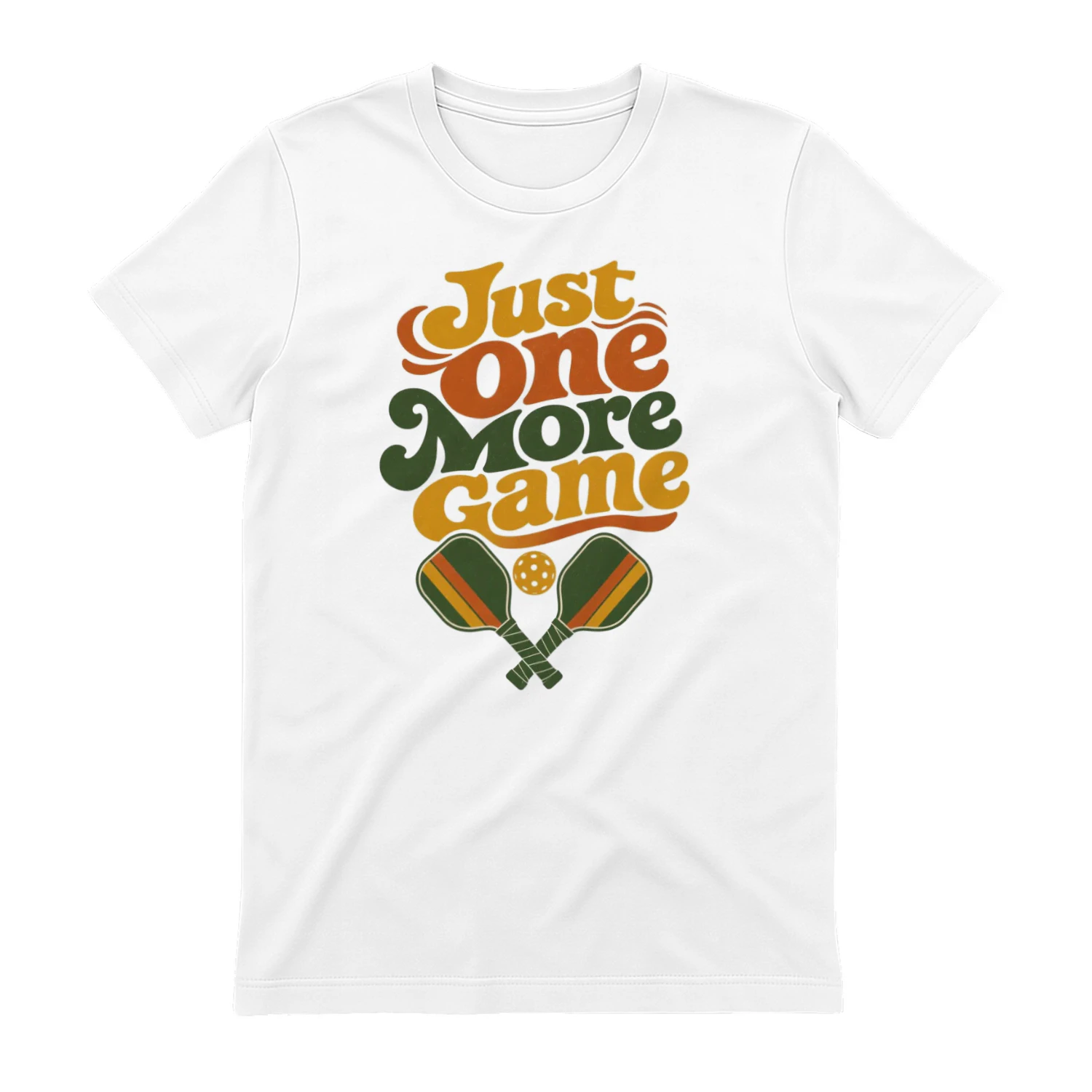 Classic Unisex T-shirt - Just One More Game - Retro Pickleball