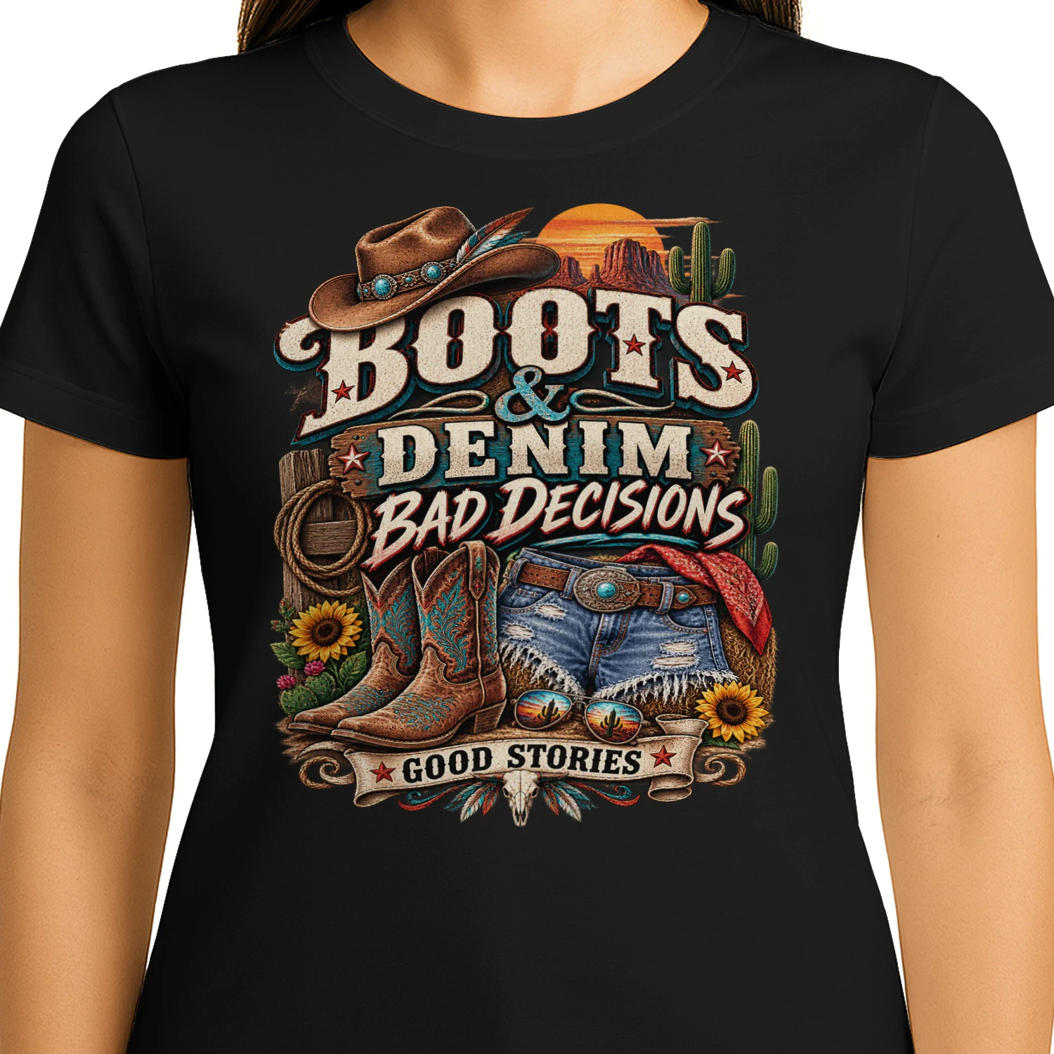 Rodeo Girls Social Club | Vintage Cowgirl Western Graphic Tee