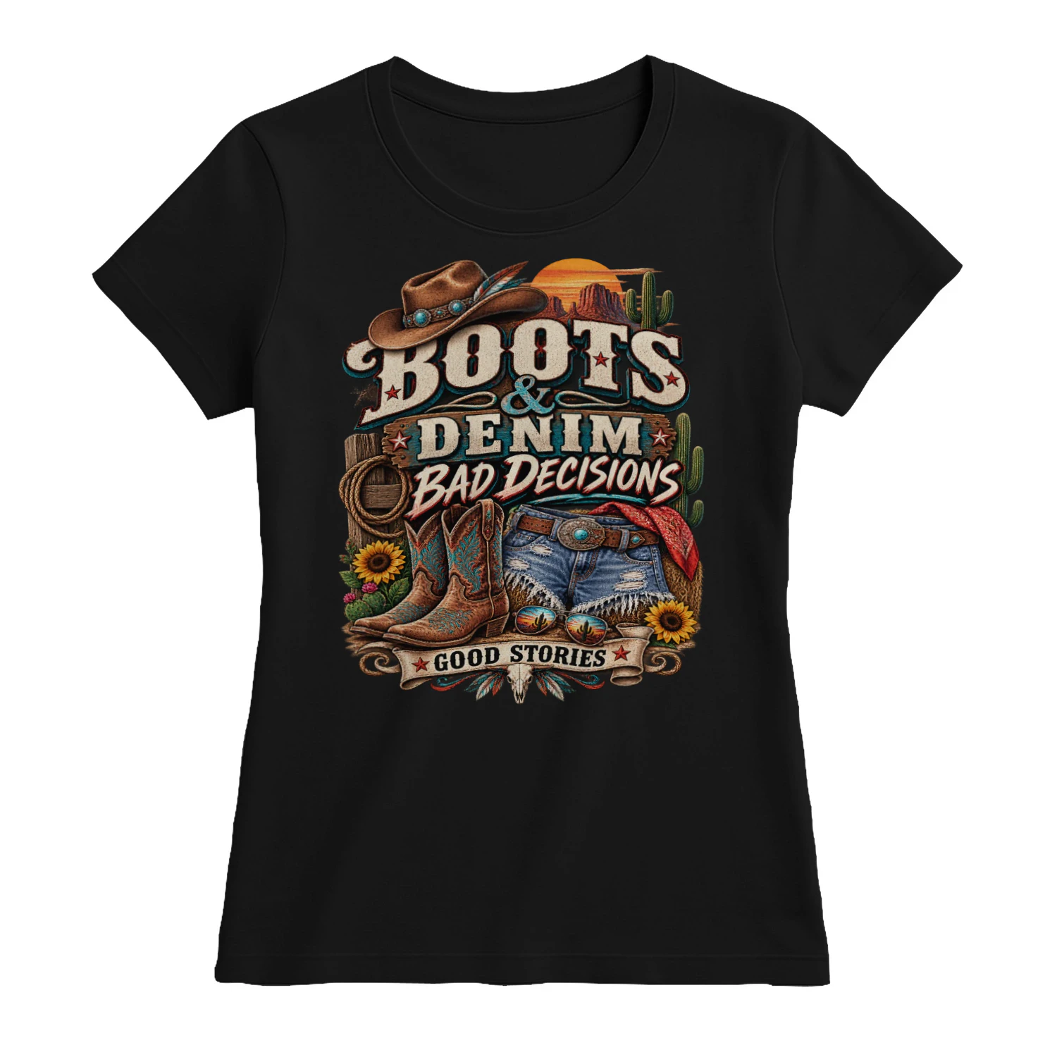 Rodeo Girls Social Club | Vintage Cowgirl Western Graphic Tee