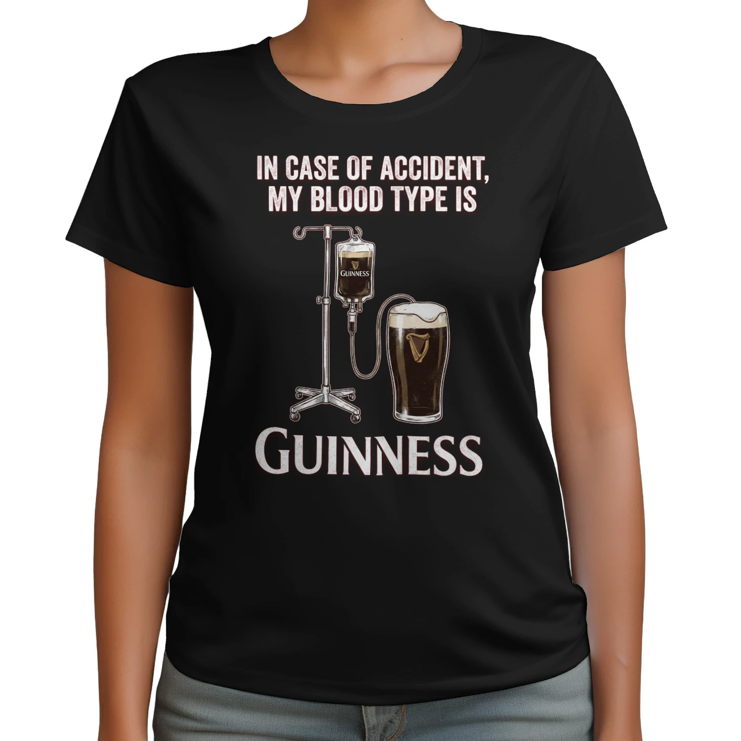 In Case Of Accident My Blood Type Is Guinness T-Shirt