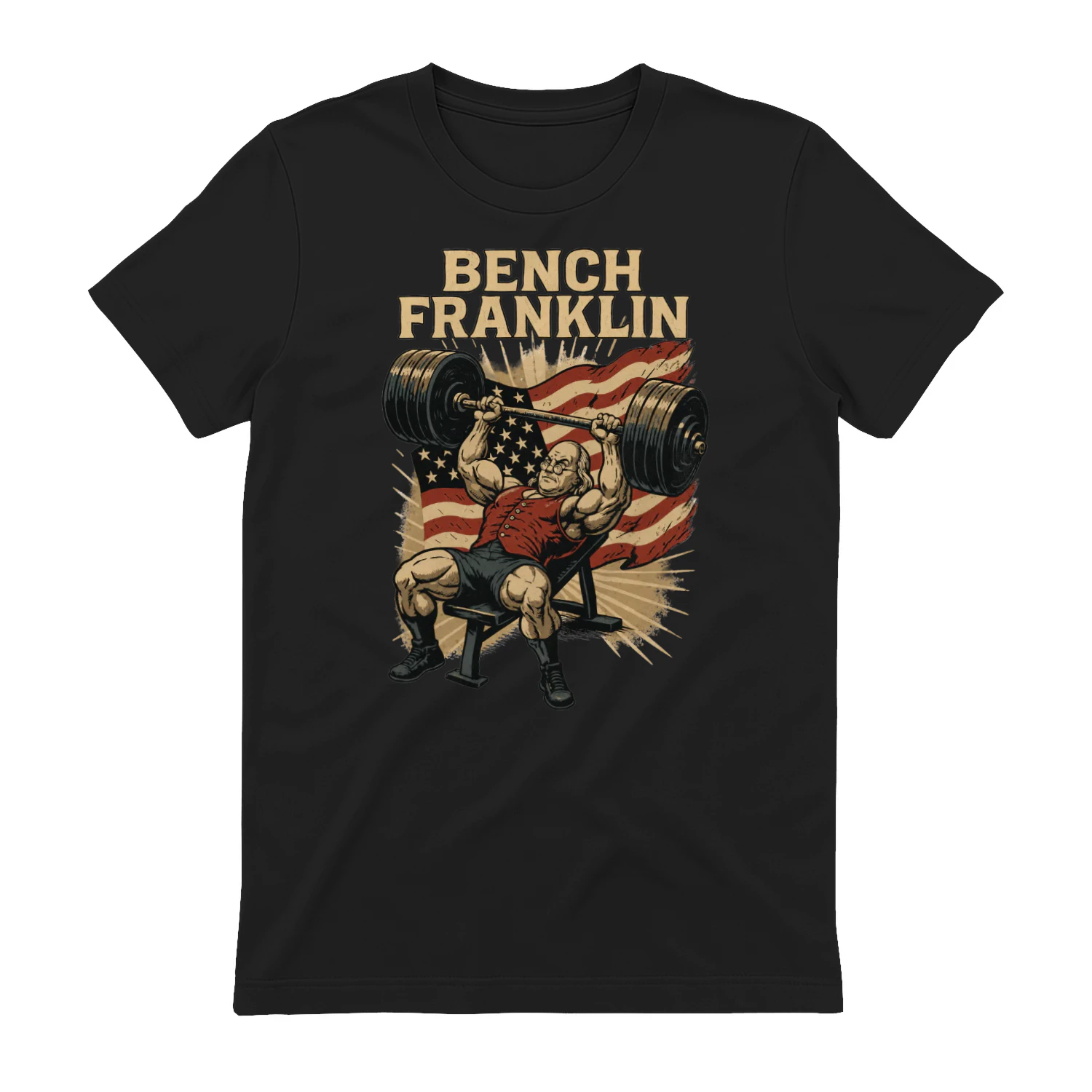 Bench Franklin Patriotic Gym Design