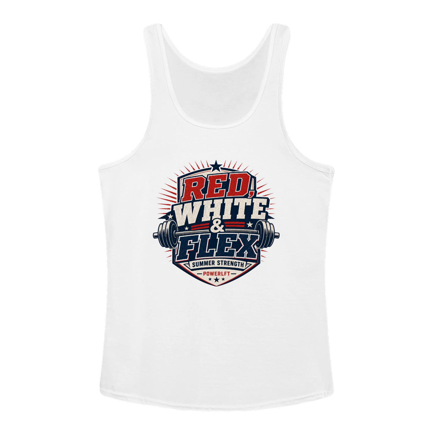 Red, White & Flex Tank Top