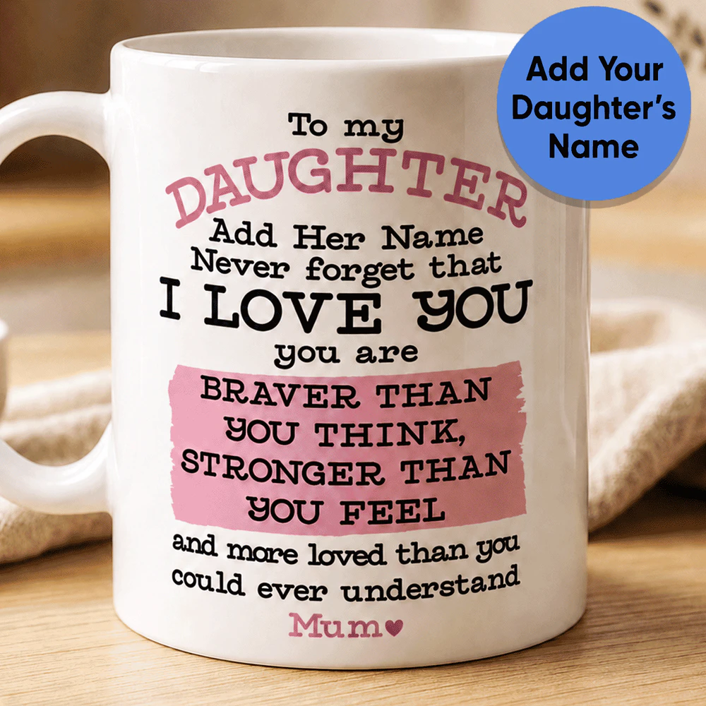 Never Forget That I Love You – Add Your Daughter’s Name – Mug 11oz