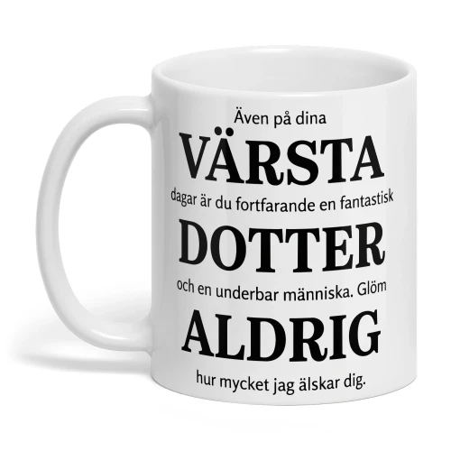 Rolig Mugg till Dotter